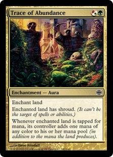 Magic: the Gathering - Trace of Abundance Foil Card from Alara Reborn Set - Perfect for MTG Collectors and Deck Builders