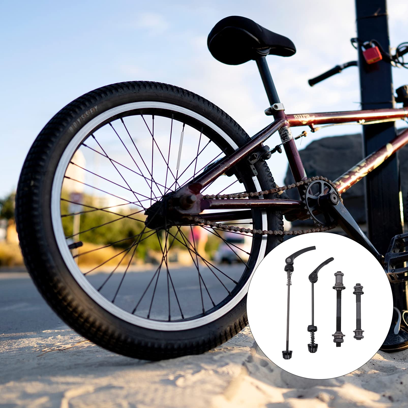BESPORTBLE Bike Headset Removal Tool Set - Quick Release Rubber Bracelets & Metal Cup Remover for Bicycle Maintenance - Perfect for MTB, Road Bike Repair and DIY Cycling Projects