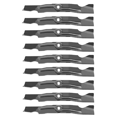 (9 Pack) Premium High Lift Replacement Lawn Mower Deck Blades - Fits Wheel Horse Toro 112-0316 | 17 7/8