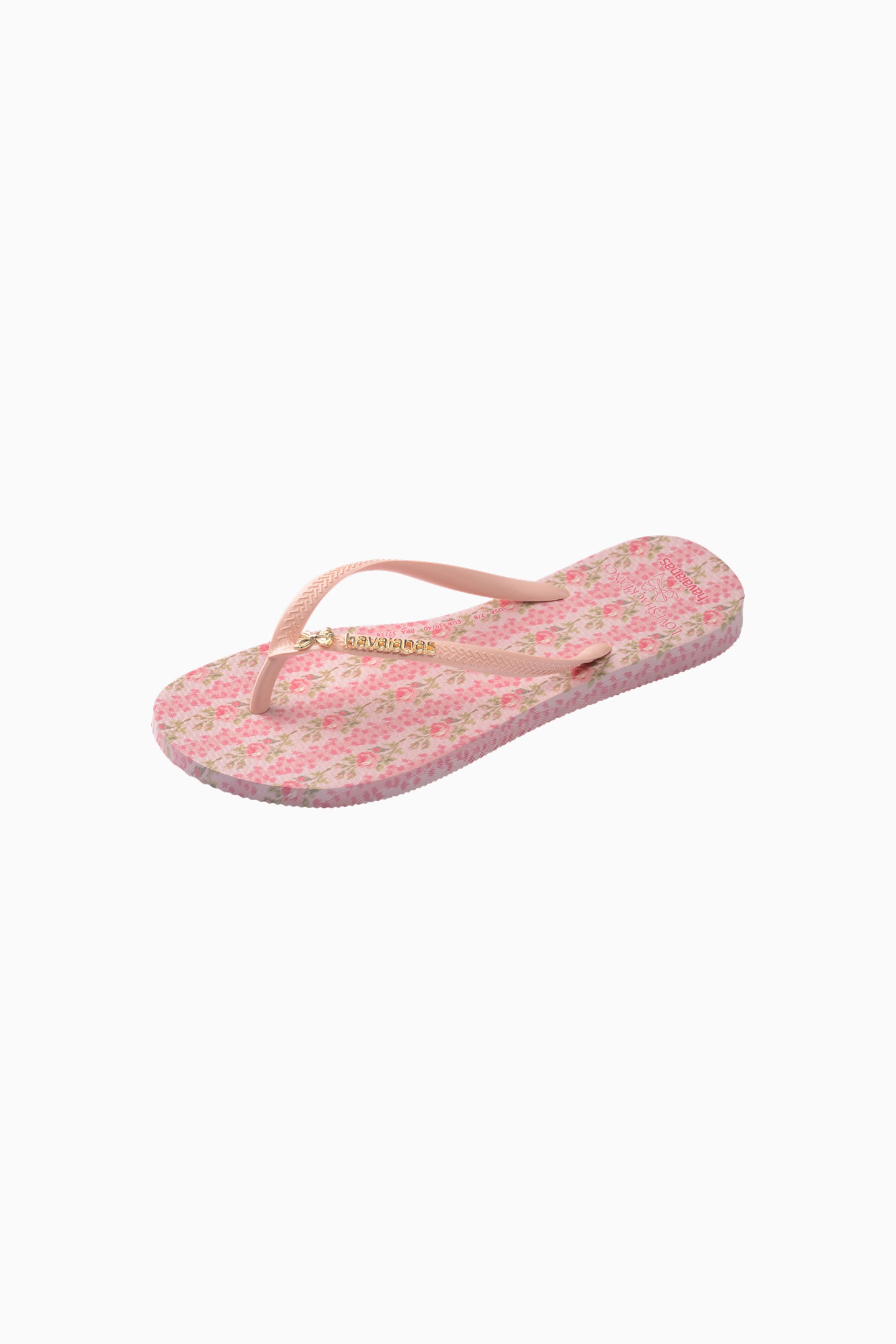 LoveShackFancy x Havaianas Girls Strawberry Macaroon Flip Flops - Cute Summer Sandals for Kids, Beach & Pool Slides, Comfortable Rubber Slippers for Girls