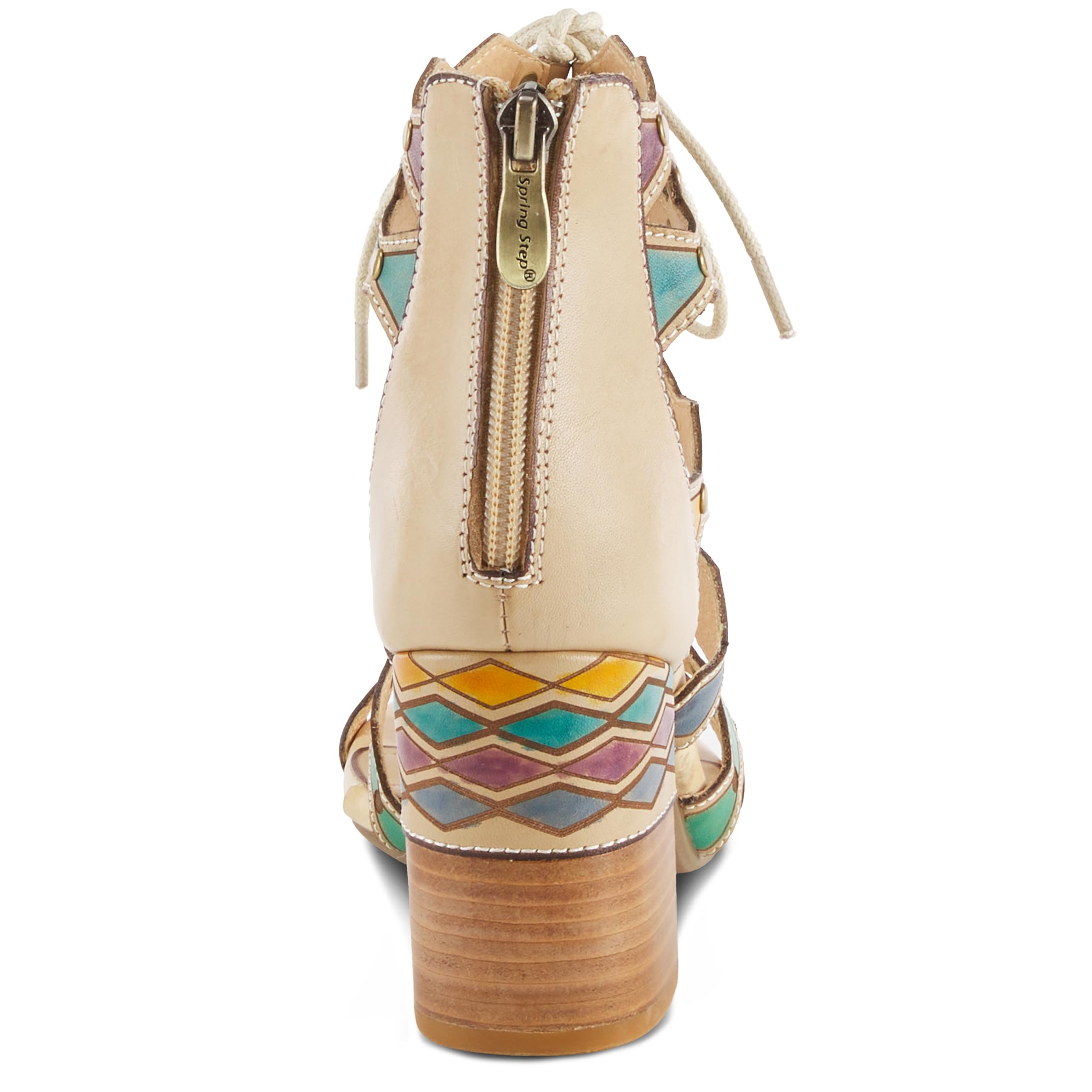 Spring Step L'Artiste Women's Art Deco Sandals - Comfortable & Stylish Open-Toe Shoes for Summer, Beach, and Casual Outings