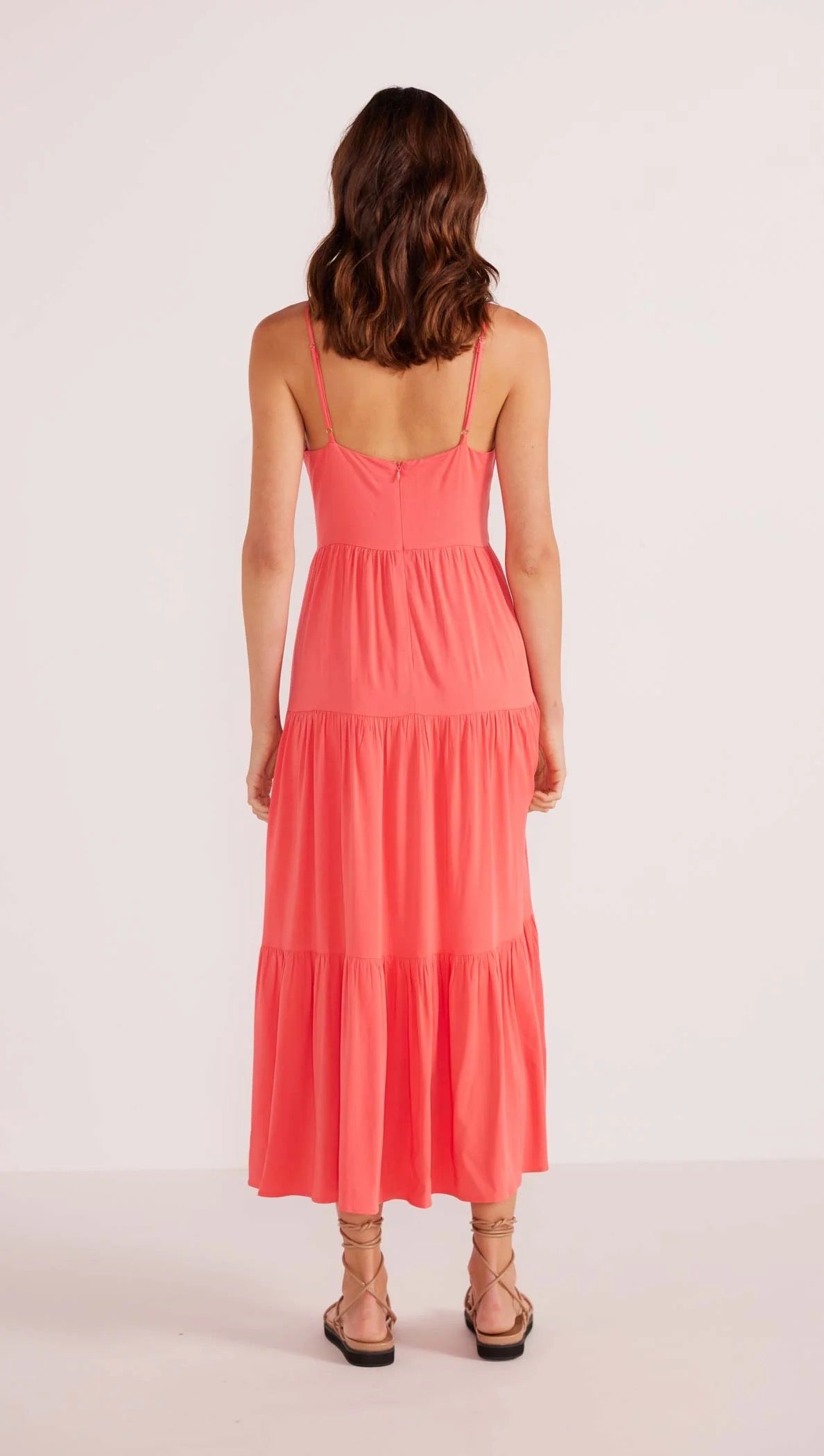 Sadie Tiered Midi Dress for Women - Flowy Summer Dress with Ruffles, Vintage Style A-Line Dress - Perfect for Beach Vacation, Date Night & Special Occasions