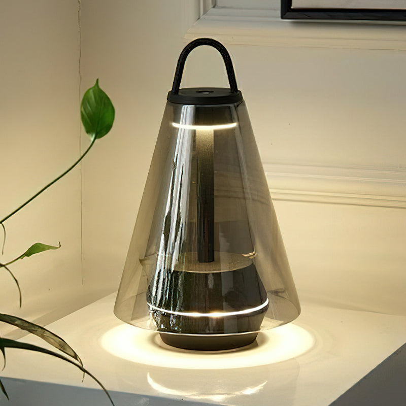 USB Rechargeable Shuttle Table Lamp with Built-in Battery - Perfect for Bedroom, Office & Night Reading