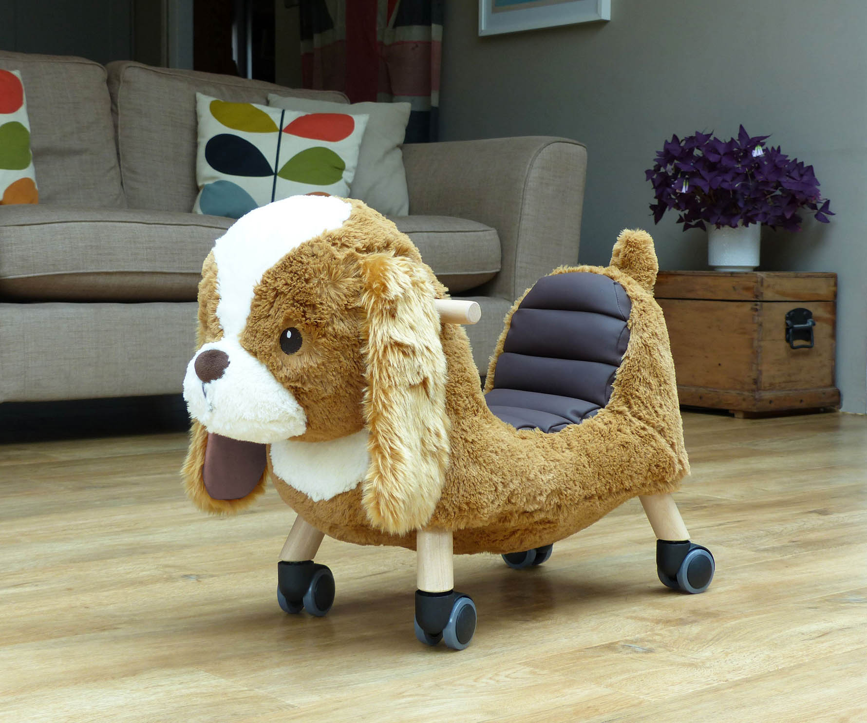 Peanut Pup Ride On Toy - Fun and Safe Toddler Push Bike for Indoor & Outdoor Play - Perfect for Kids' Birthday Gifts and Playroom Activities