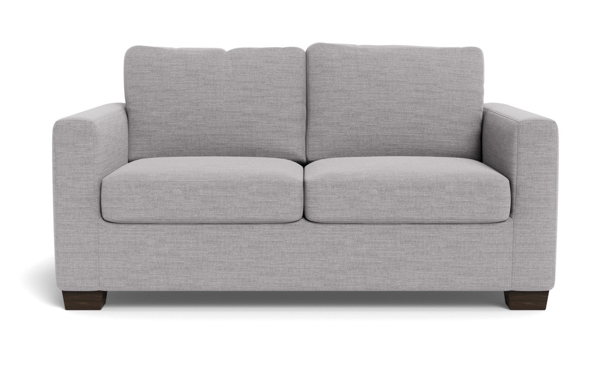 Track 62 Loveseat - Modern 2-Seater Sofa for Small Spaces, Comfortable Fabric Couch with Sturdy Wooden Legs - Perfect for Apartments, Living Rooms and Cozy Home Decor