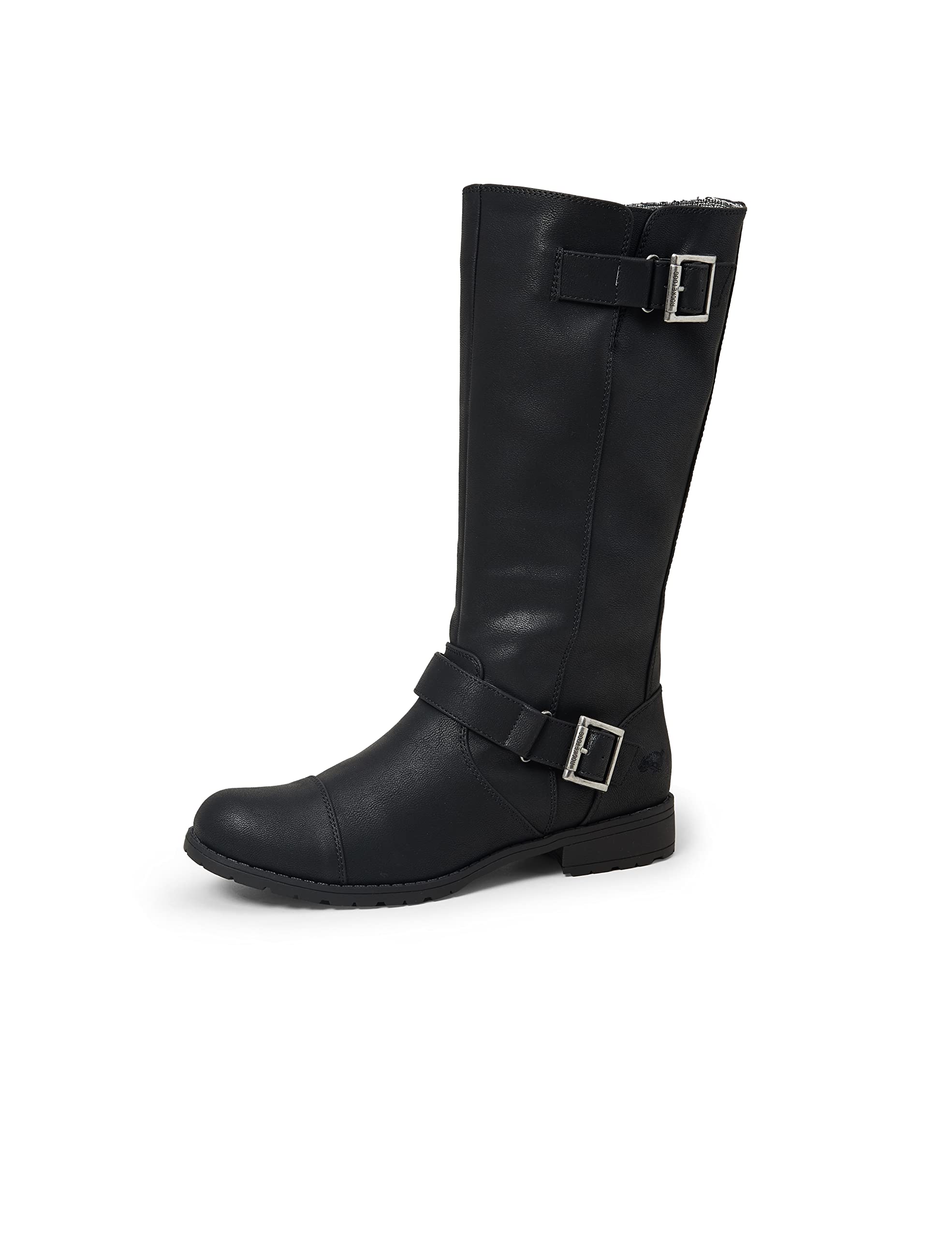 Rocket Dog Women's Biker Boots - Stylish Ankle Motorcycle Boots for Women | Comfortable & Durable Leather Riding Boots | Perfect for Motorcycle Rides, Casual Outfits & Night Out