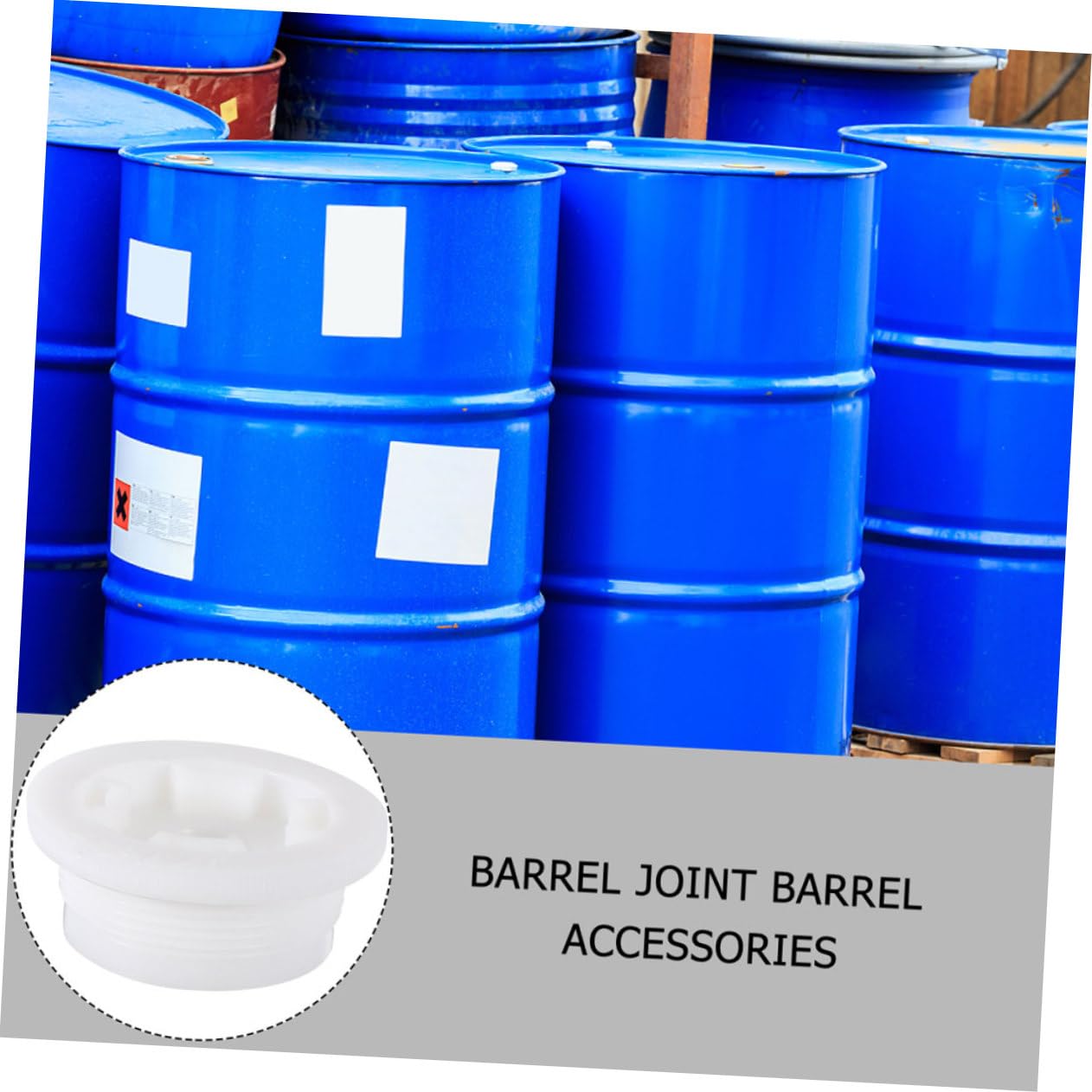 10 Pcs Plastic Bucket Lids - Screw-On Waterproof Covers for Chemical & Water Buckets - Anti-Splash Threaded Sealing Caps - Ideal for Storage, Transport & Outdoor Use