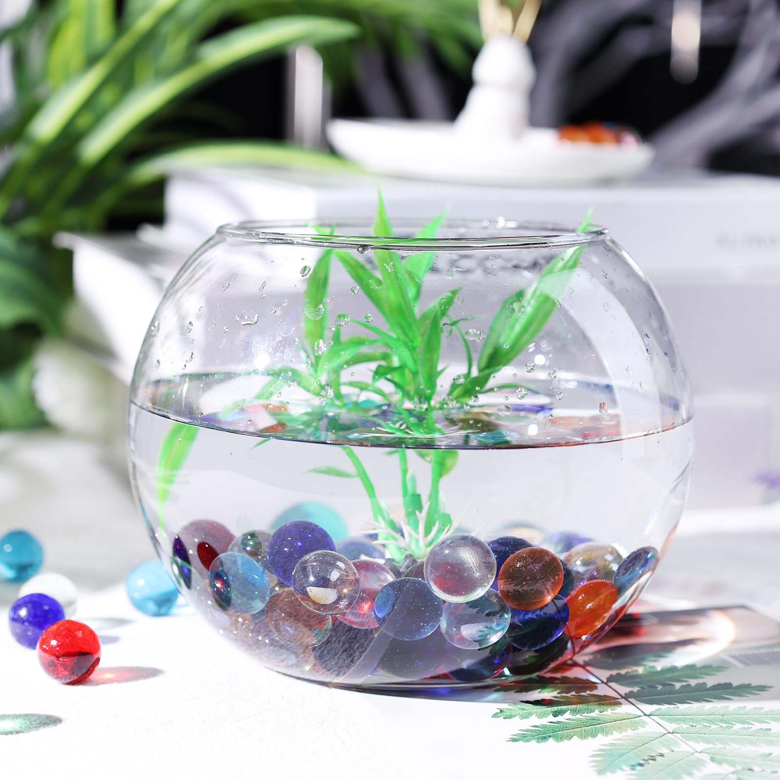 FUTUREPLUSX 150PCS Glass Marbles Bulk - 5/8 Inch Colorful Marbles for Kids Games, Board Table Games, Family Fun & Party Gifts - Perfect for Marble Runs, DIY Crafts, and Classic Marble Shooting Games