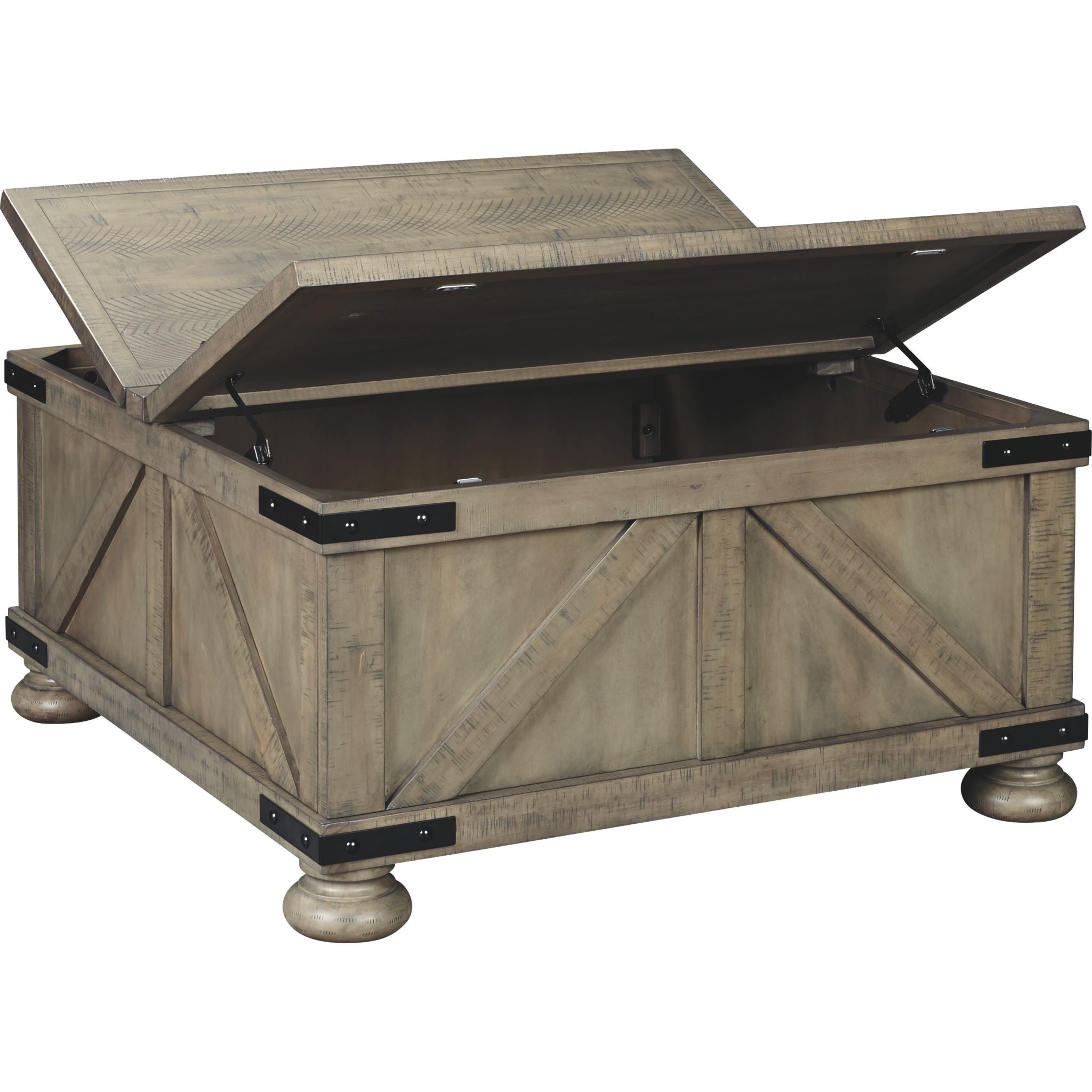 Modern Aldwin Coffee Table in Gray - Stylish Living Room Furniture for Small Spaces, Home Decor & Office Use