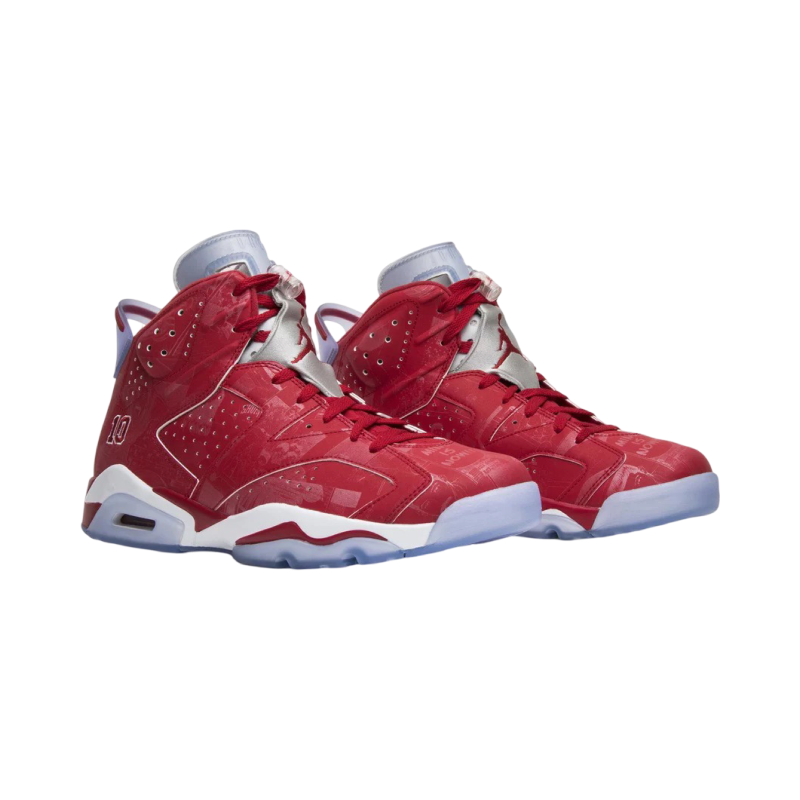 Air Jordan 6 Retro Basketball Shoes - Varsity Red & White Colorway - Perfect for Streetwear & Court Performance