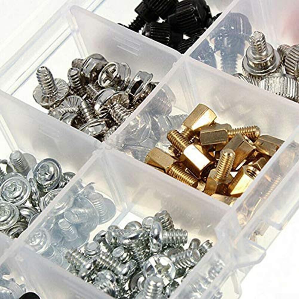 228Pcs PC Screw Standoff Kit for Computer Build - Motherboard & Hard Drive Installation