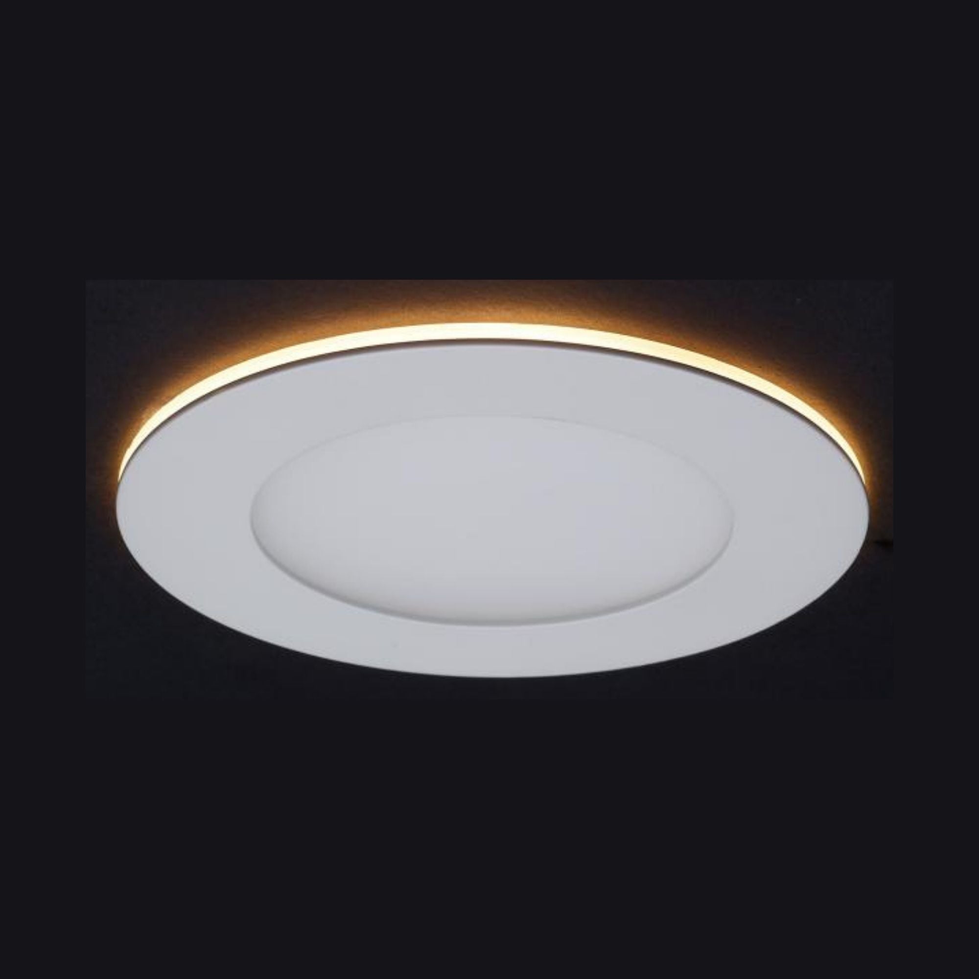 4 Inch LED Recessed Downlight with Night Light - 760 Lumens, Adjustable CCT (2700K-5000K), White Round Trim - Perfect for Bedroom, Kitchen & Living Room Lighting