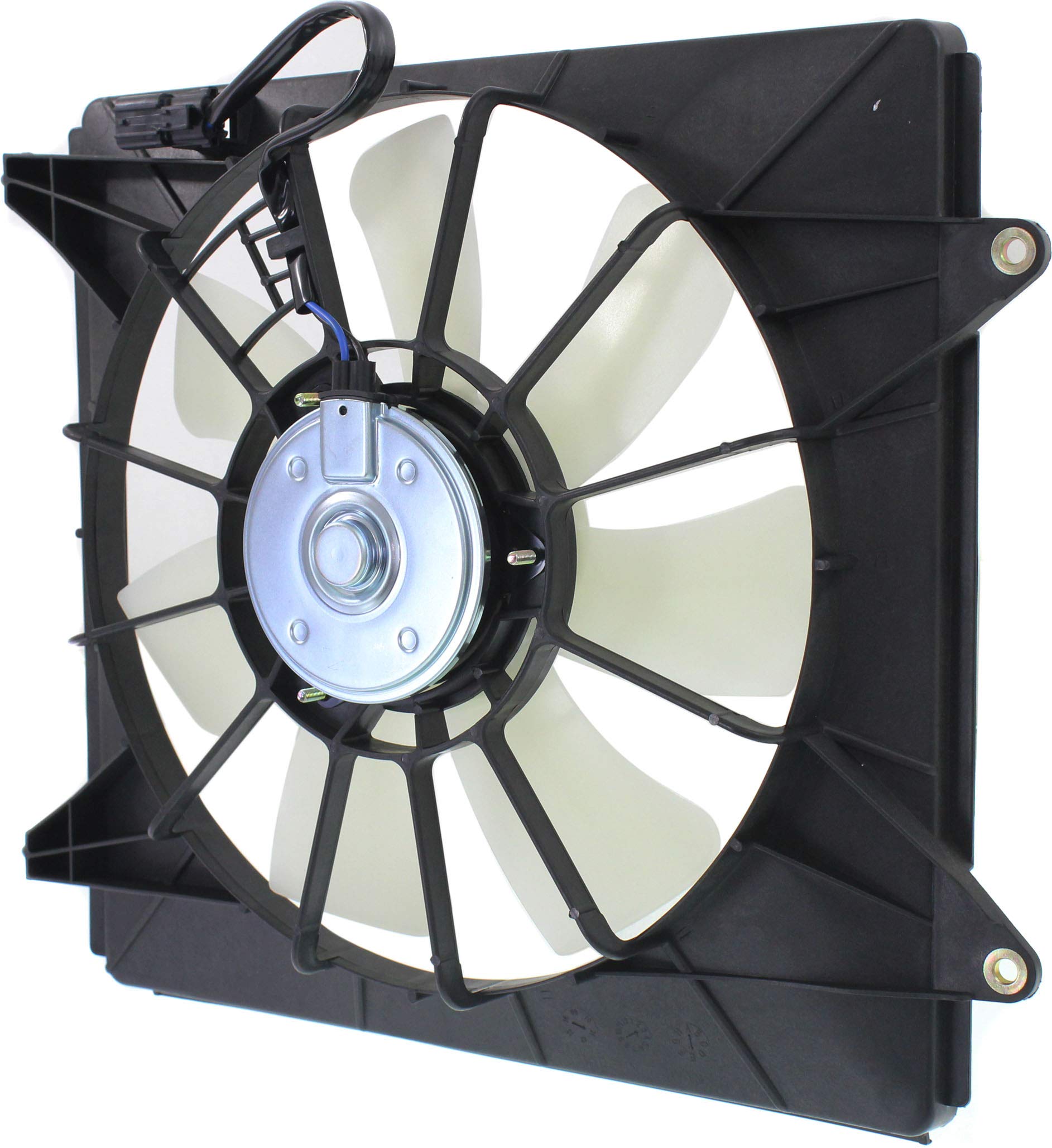 Go-Parts Denso A/C Condenser Fan Assembly - Compatible with Honda Accord 2008-2012 & Acura TSX 2009-2014 (Right Passenger Side, 4 Cylinder Engine) - Direct Replacement for Coupe/Sedan/Wagon Models - Perfect for AC System Repair & Summer Cooling Maintenance