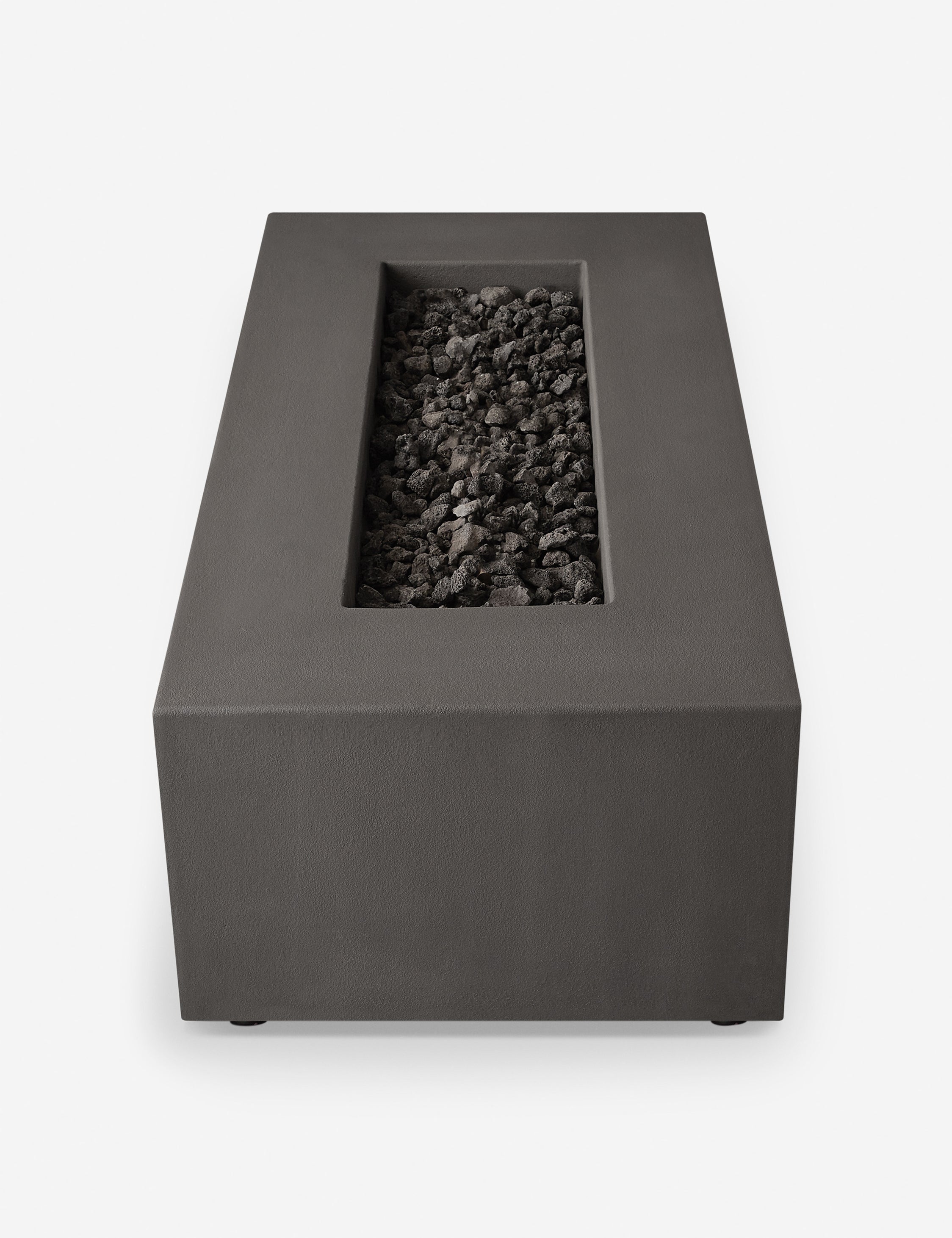 Auberon Outdoor Fire Pit Table - Modern Patio Heater with Lava Rocks for Backyard, Garden, Deck - Perfect for Camping, BBQ Parties & Relaxing Evenings