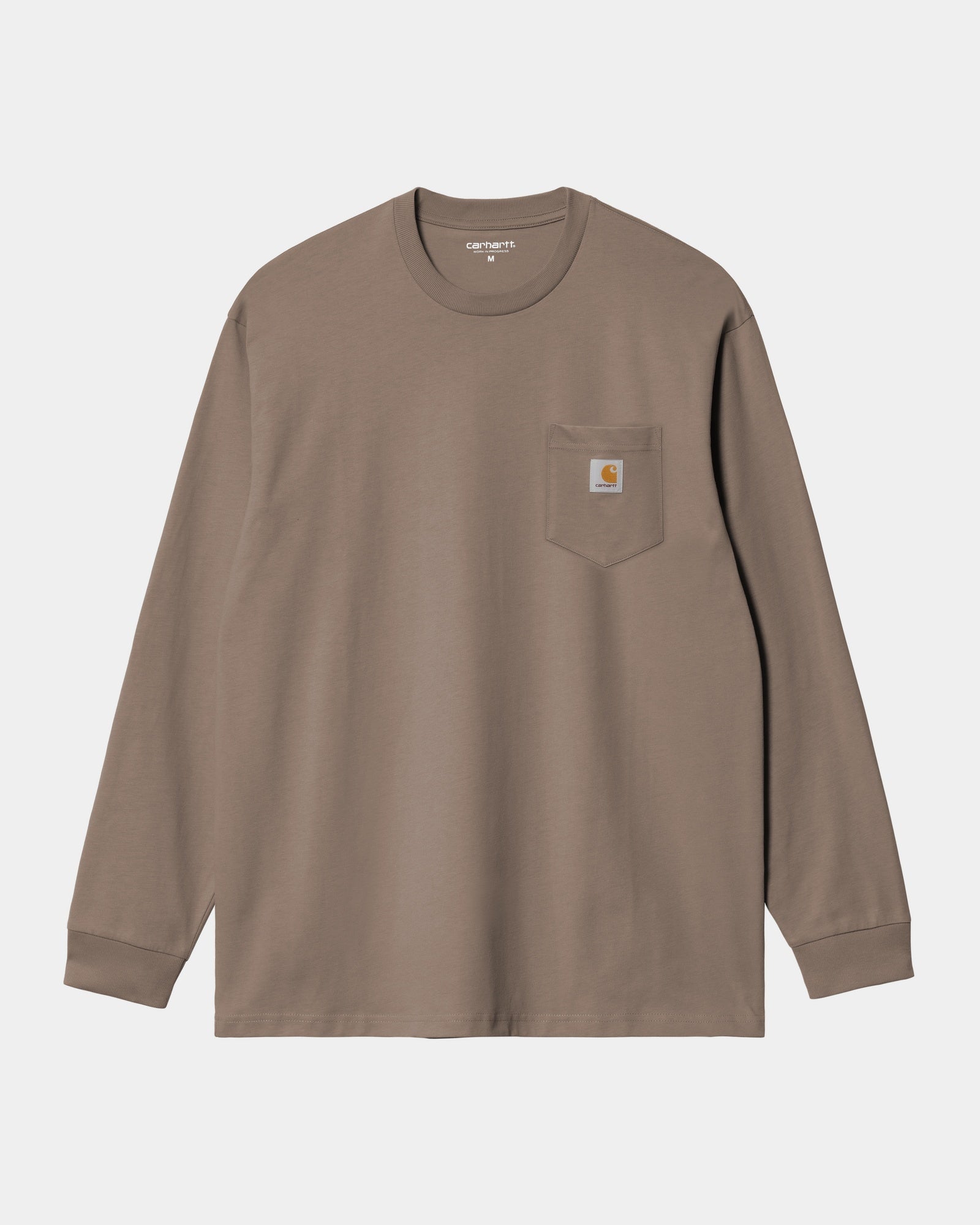 Men's Long Sleeve Pocket T-Shirt - Comfortable Casual Crew Neck Tee for Everyday Wear | Perfect for Work, Outdoor Activities & Layering