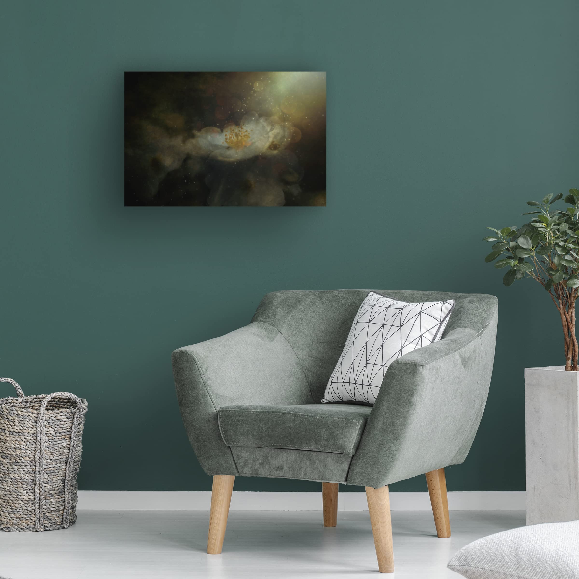Trademark Fine Art 'Light Touches Softly' Canvas Wall Art by Cicek K?ral - Modern Abstract Painting for Living Room, Bedroom & Office Decor