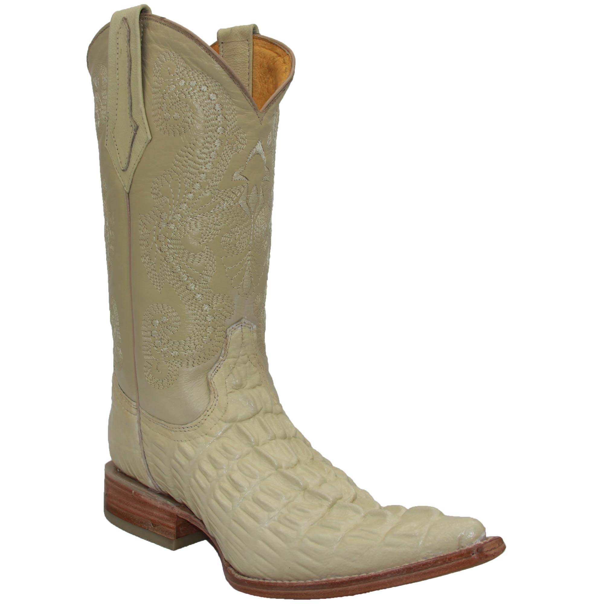 Men's Genuine Leather Cowboy Boots - Alligator & Crocodile Print Western Boots for Rodeo, Country Dance & Outdoor Riding
