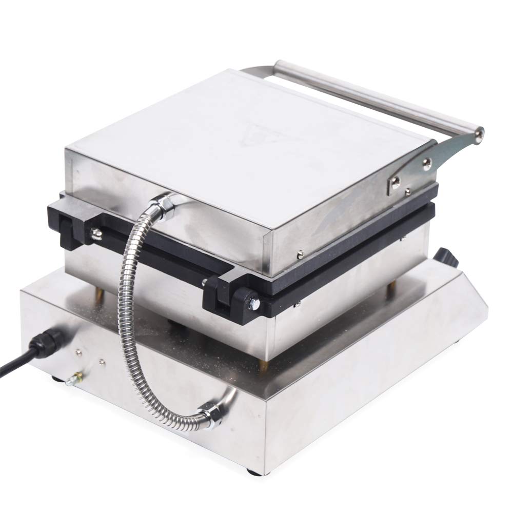 110V Commercial Waffle Maker 4PCS Nonstick Square Belgian Waffle Baker Machine 2000W - Perfect for Bakeries, Restaurants, Kiosks, Canteens - Ideal for Breakfast, Brunch & Dessert Making