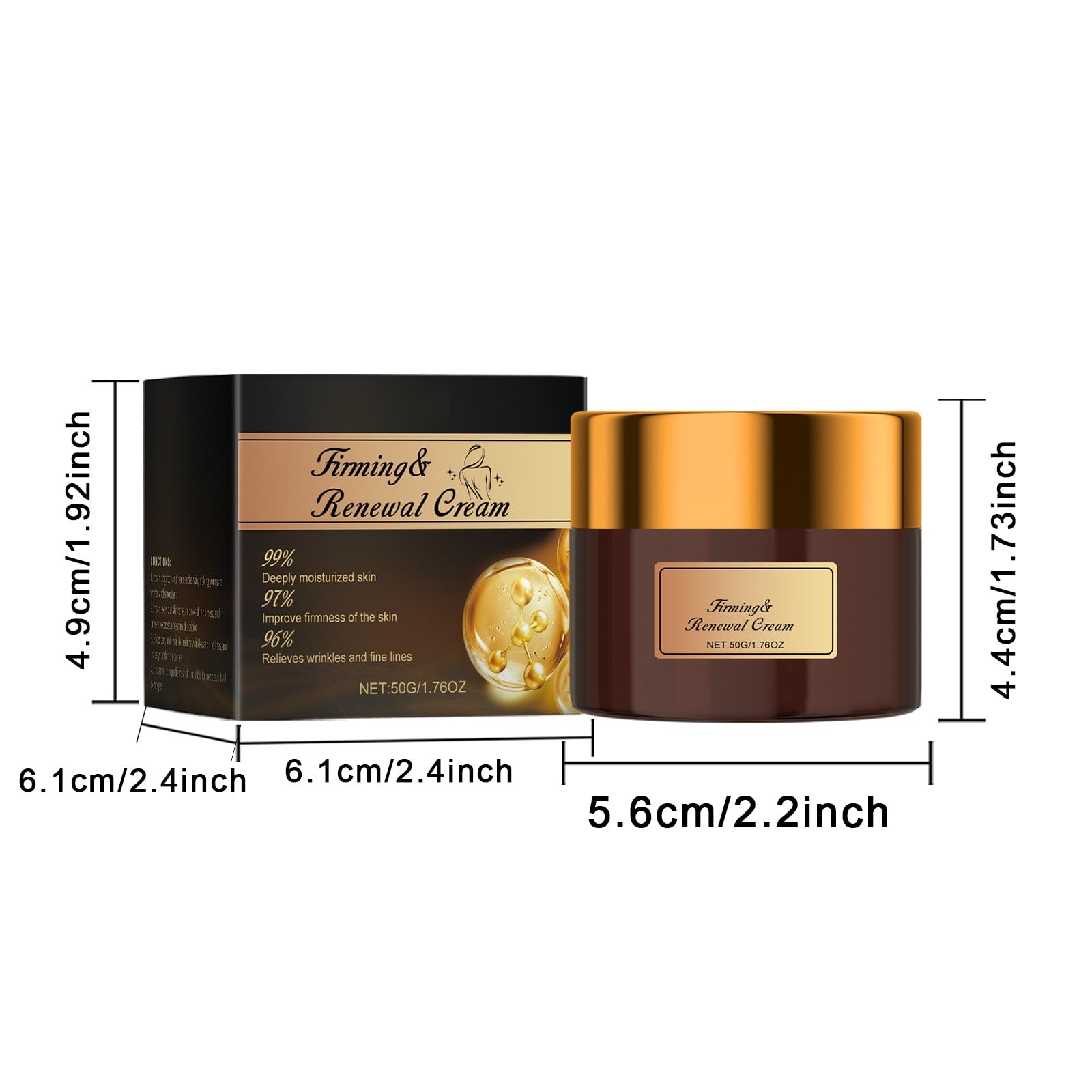Best Anti-Aging Face Cream for Women - Hydrating Moisturizer with Natural Glow Formula, Oil Balance & Skin Vitality Renewal | Day & Night Cream for Dry, Sensitive & Mature Skin