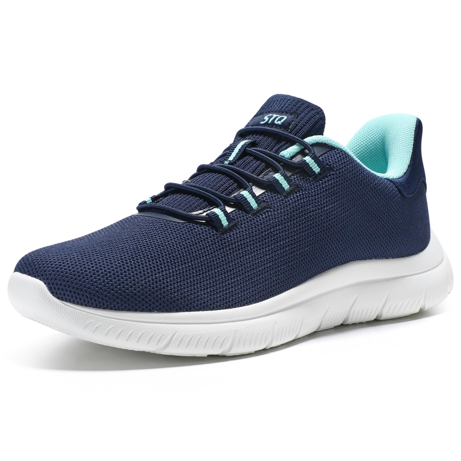 STQ Women's Slip-On Sneakers - Lightweight Walking Shoes with Orthopedic Arch Support for Nurses, Maternity & Comfort - Perfect for Work, Travel & Daily Activities
