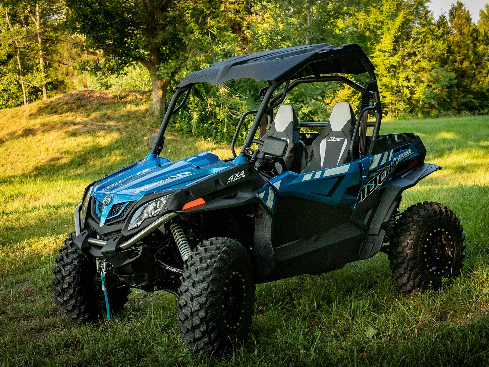 SuperATV Heavy Duty High Clearance A-Arms for CFMOTO ZForce 1000 (2018+) - Black | Off-Road UTV Suspension Upgrade for Trail Riding & Mudding