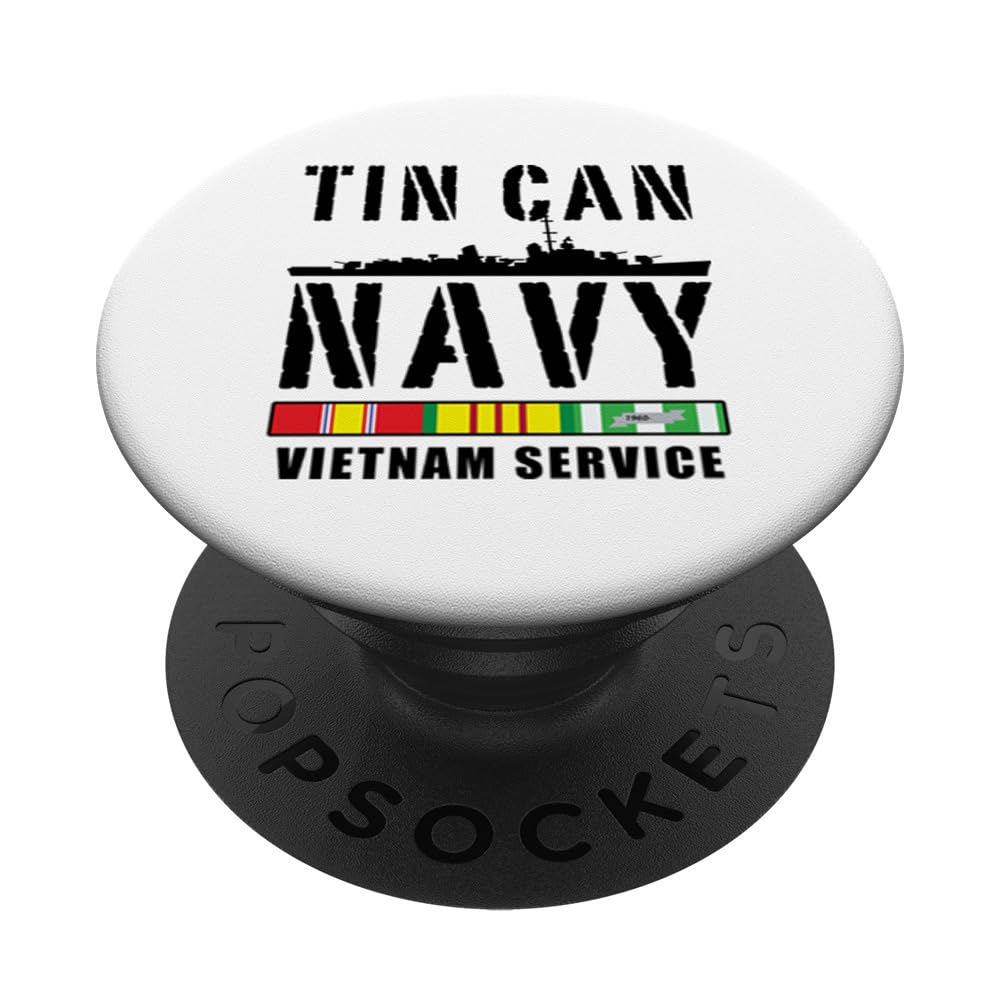 TIN CAN NAVY VIETNAM SERVICE PopSockets Standard PopGrip - Swappable Phone Grip & Stand for Smartphones - Perfect for Military Veterans & History Enthusiasts