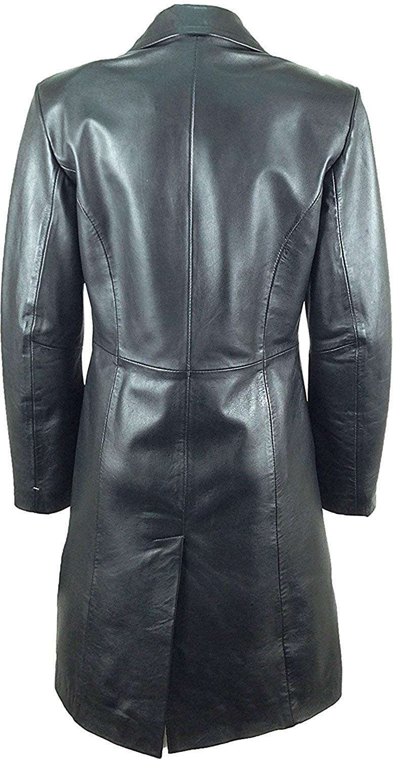 Stylish Black Leather Coat for Women - Winter Fashion Jacket with Belt | Perfect for Office, Dating & Outdoor Activities