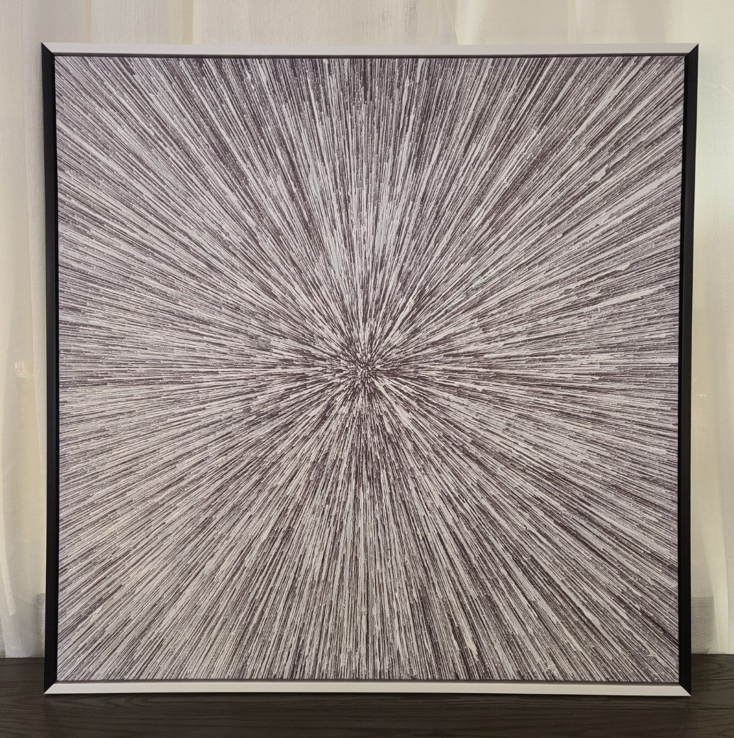 Vibrant Starburst Wall Art Decor - Modern Abstract Canvas Painting for Living Room, Bedroom & Office - Perfect Home & Office Decor Gift Idea