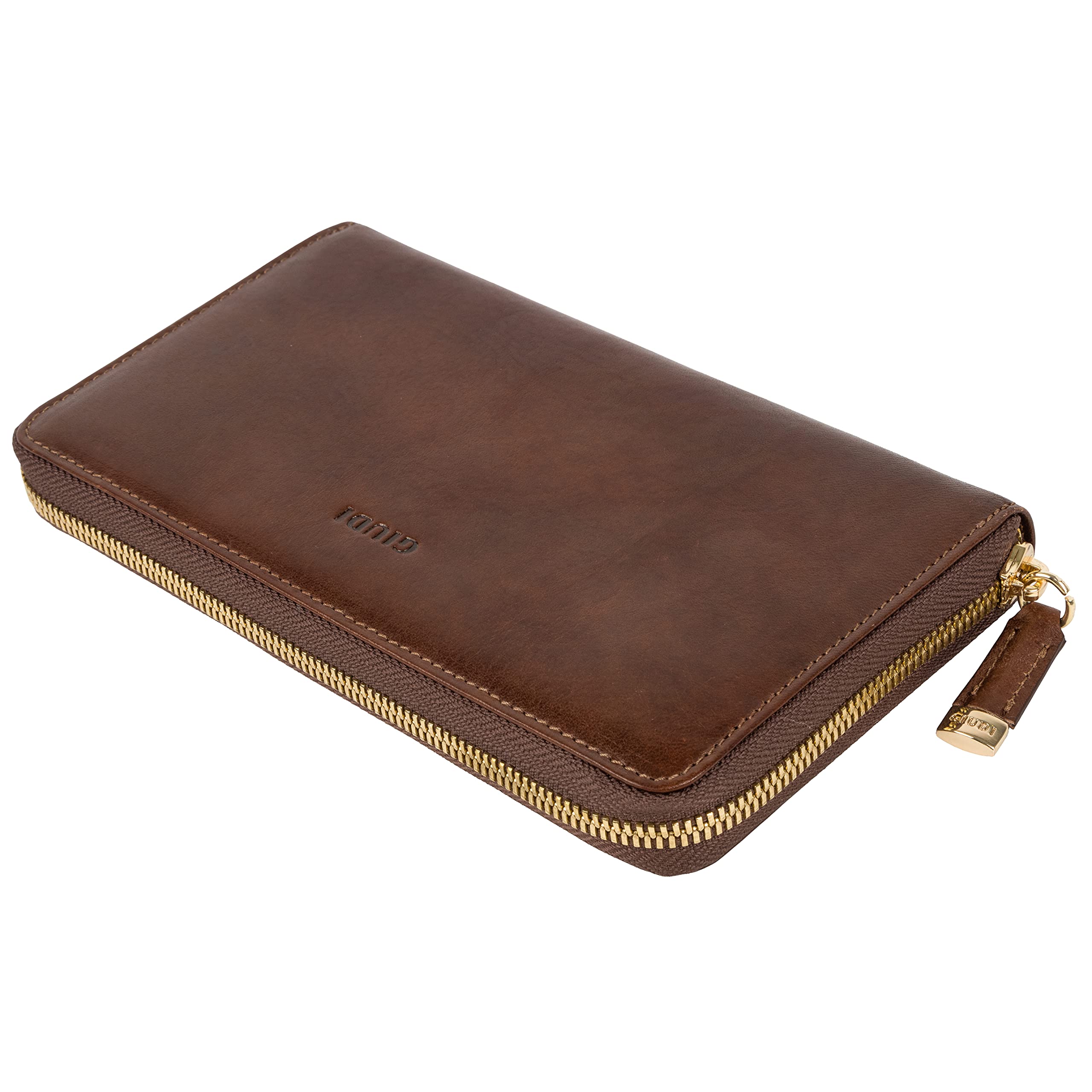 Giudi Elegant Women's Wallet - Italian Genuine Leather Large Capacity Ladies Purse - Slim Card Organizer with Zipper Closure - Perfect for Everyday Use, Travel & Gift Giving