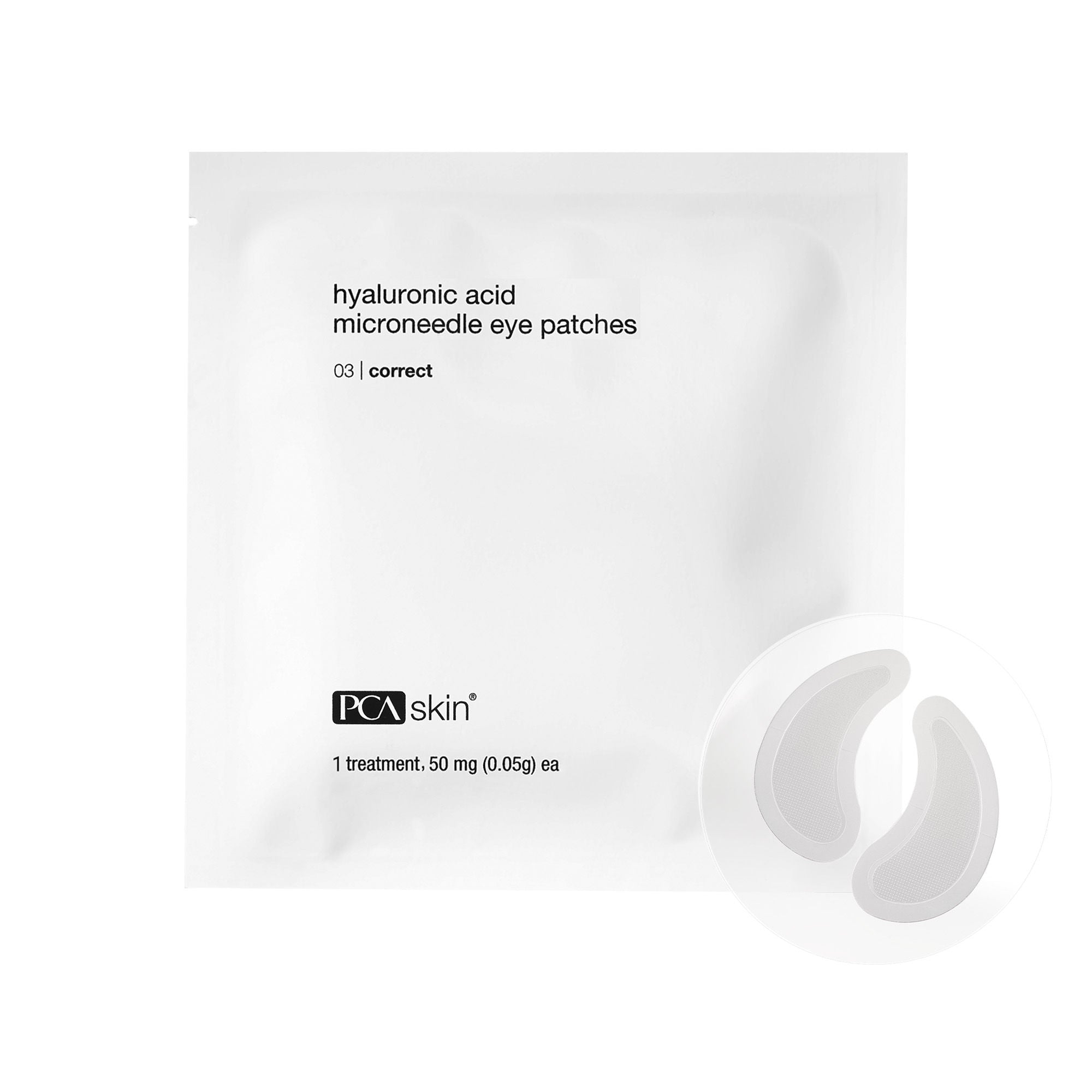 Hyaluronic Acid Microneedle Eye Patches for Dark Circles & Wrinkles - Under Eye Treatment for Puffiness & Fine Lines - Perfect for Night Routine & Travel Skincare