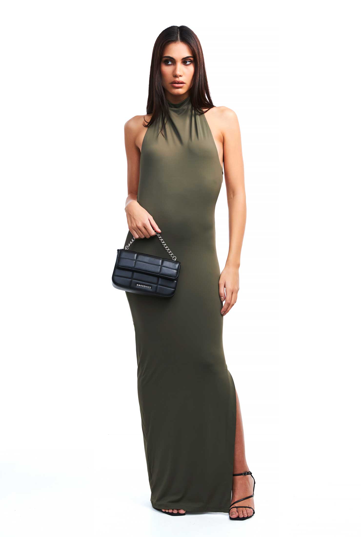 The Candice Maxi Dress in Moss Green - Elegant Long Flowy Dress for Women | Perfect for Weddings, Parties & Summer Outfits