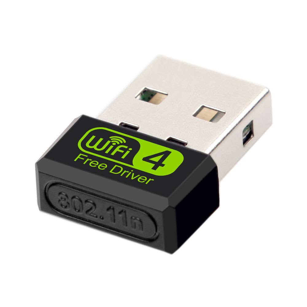 Duendhd USB WiFi Adapter 150Mbps - 2.4GHz Wireless Network Dongle for Laptop, Desktop & PC - Mini WiFi Receiver with Windows 7/8/8.1 Support - Perfect for Home Office, Online Gaming & Streaming