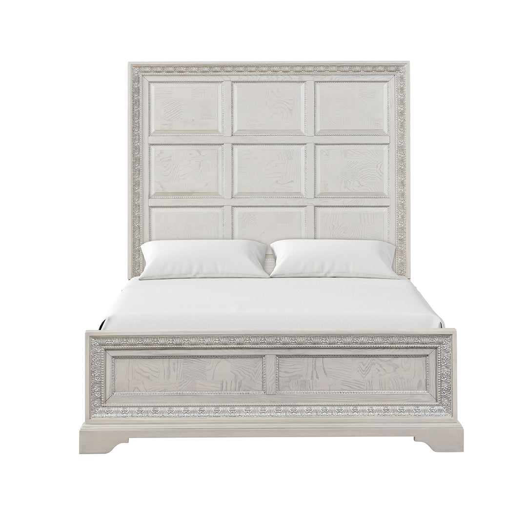 Premium Maya Bed Frame - Queen Size Solid Wood Platform Bed with Headboard & Storage | Modern Minimalist Bedroom Furniture for Home & Apartment