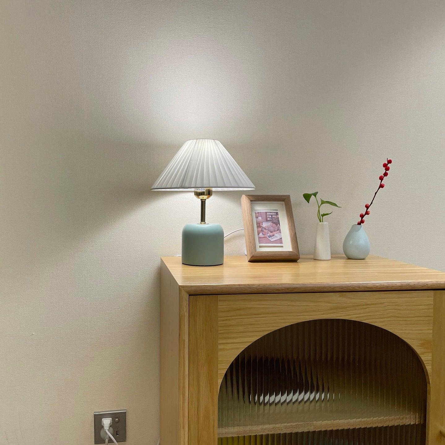 Lunitidal Modern LED Table Lamp - Adjustable Brightness, USB Charging, Touch Control for Bedroom, Living Room, Office & Study Desk
