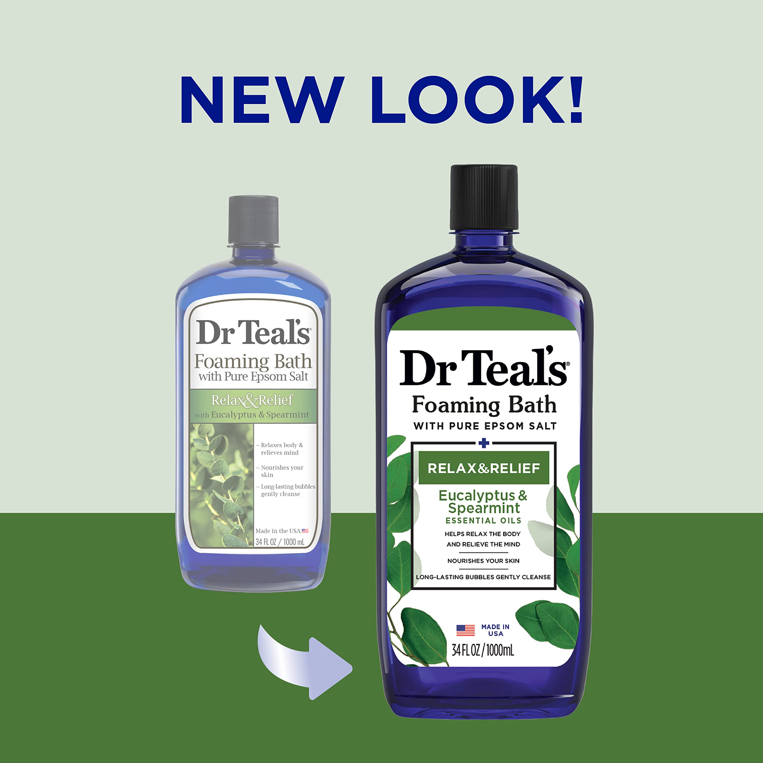 Dr Teal's Pure Epsom Salt Foaming Bath - Relaxing Lavender Scent for Stress Relief & Muscle Recovery | 3lb Soaking Solution for Better Sleep & Sore Muscle Relief | Perfect for Spa Nights, Post-Workout Recovery & Stressful Days