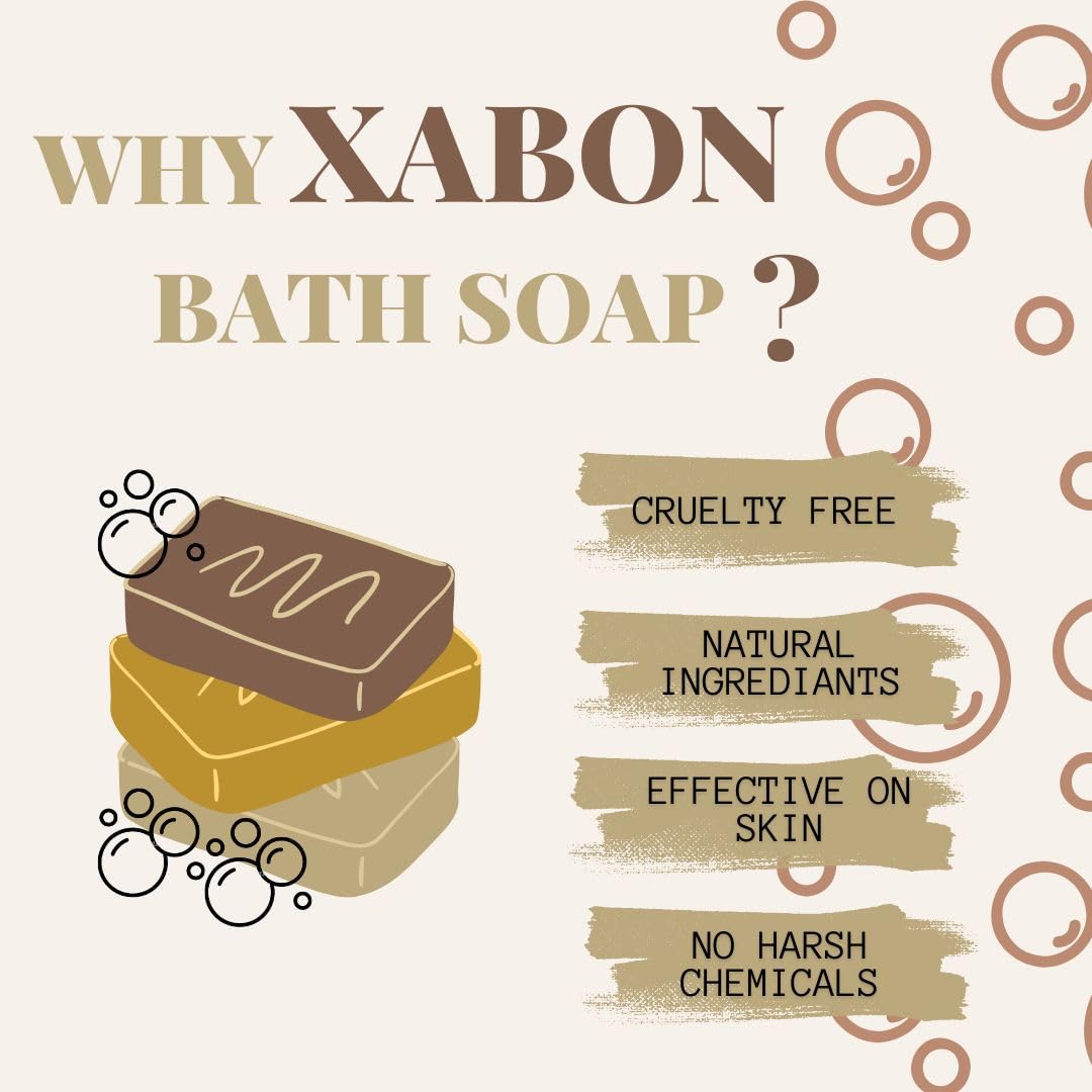 Xabon Multani Mitti Soap - Natural Clay Face Wash for Oily Skin | Deep Cleansing & Oil Control | Men & Women | Perfect for Daily Skincare & Acne-Prone Skin