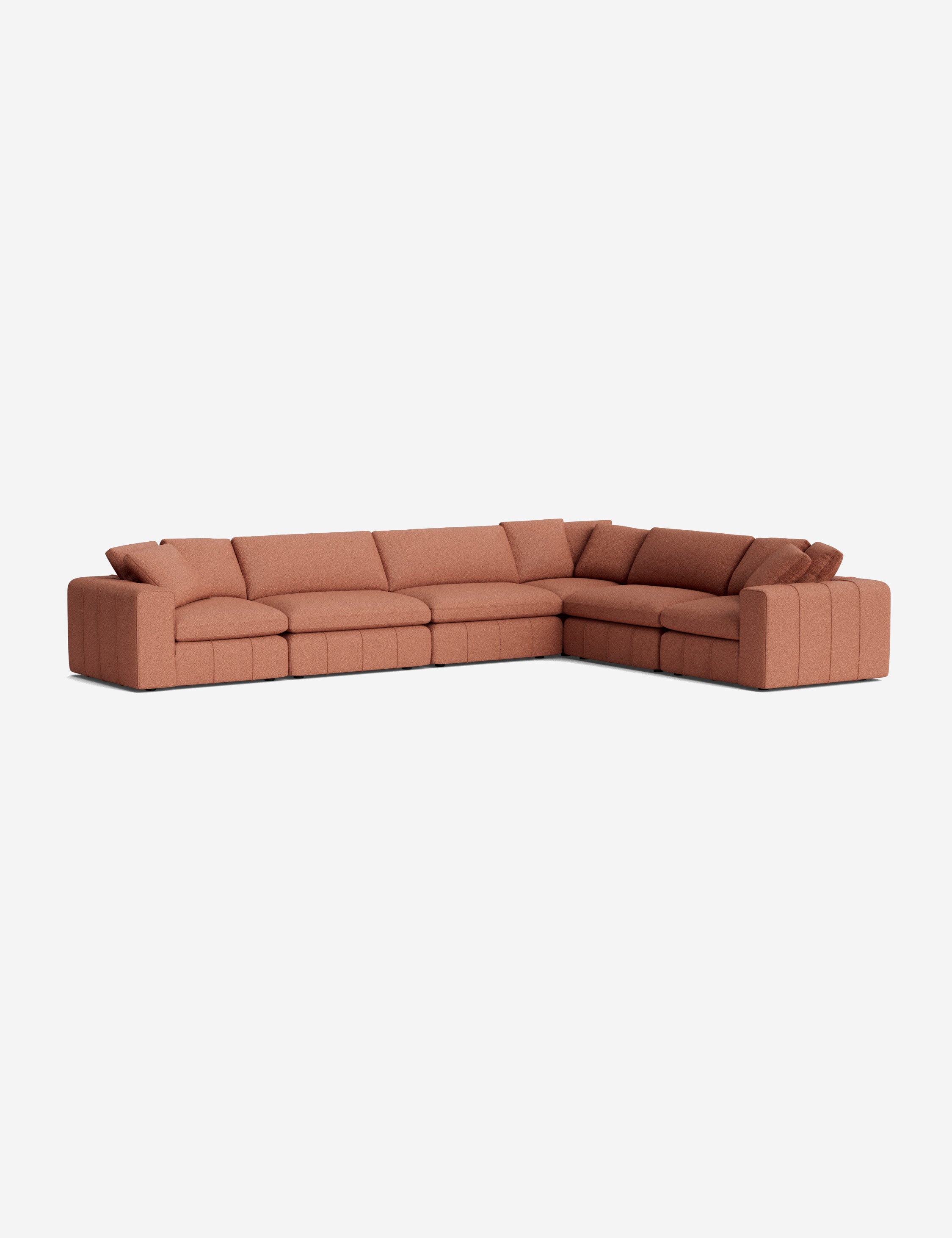 Capella Modular Corner Sectional Sofa - Modern L-Shaped Couch with Reversible Chaise, Soft Fabric Upholstery - Perfect for Living Room, Family Room & Home Theater
