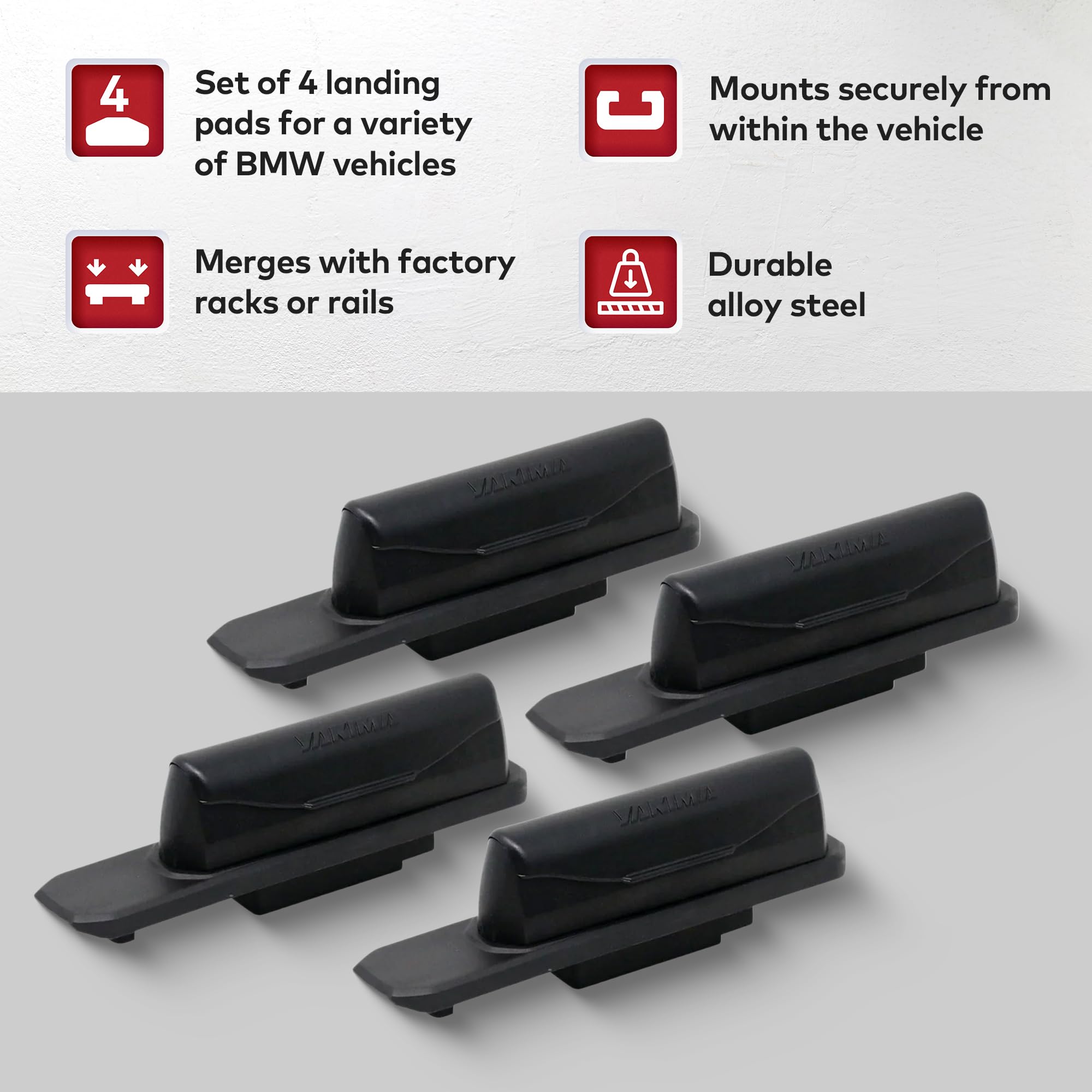Yakima Landing Pad - Heavy Duty Roof Rack Mounting System for SUVs, Trucks & Crossovers | Perfect for Road Trips, Camping & Outdoor Adventures