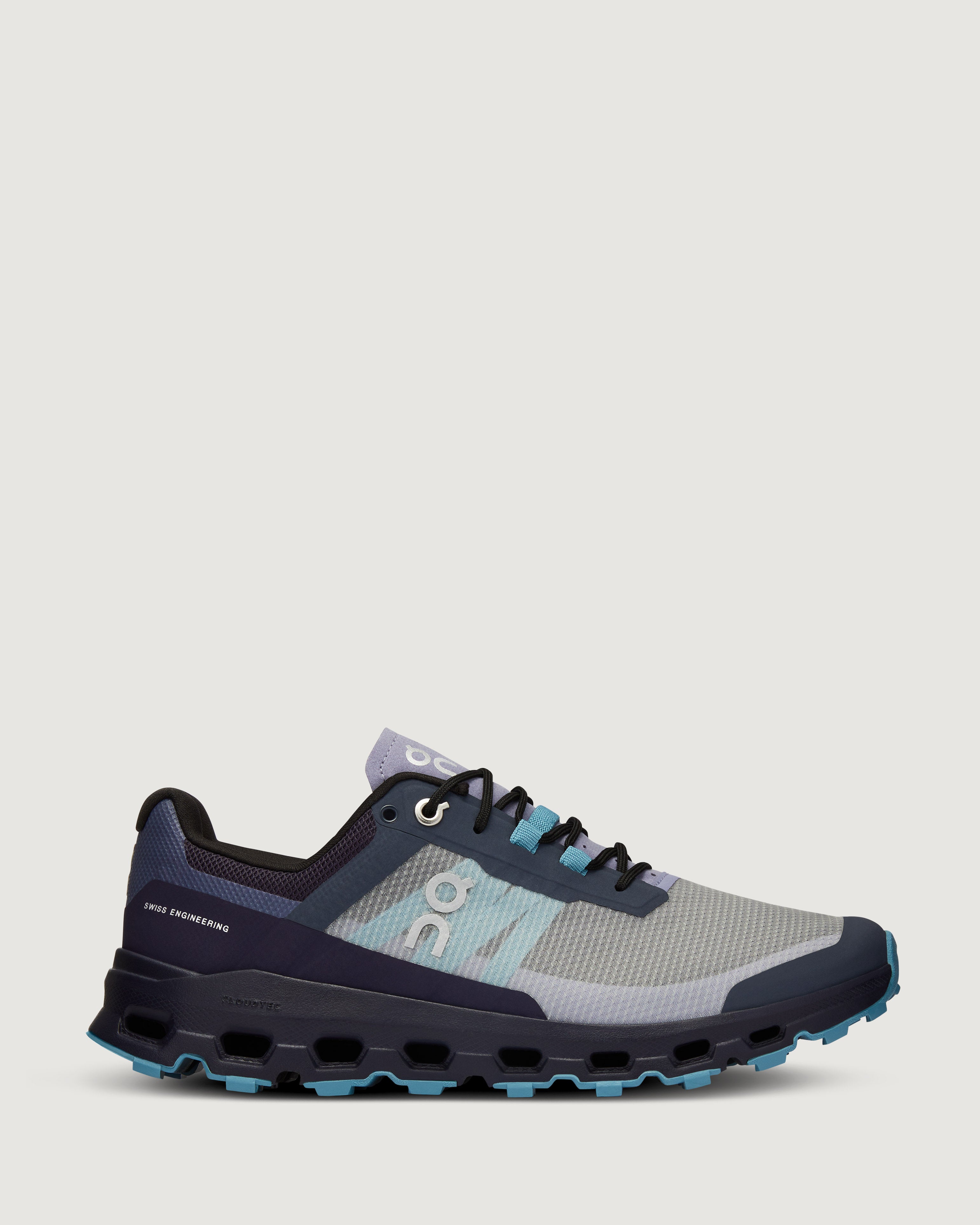 Women's On Cloudvista Trail Running Shoes - Lightweight Waterproof Hiking Sneakers for Women - Navy/Washer Blue - Perfect for Outdoor Adventures & Mountain Trails
