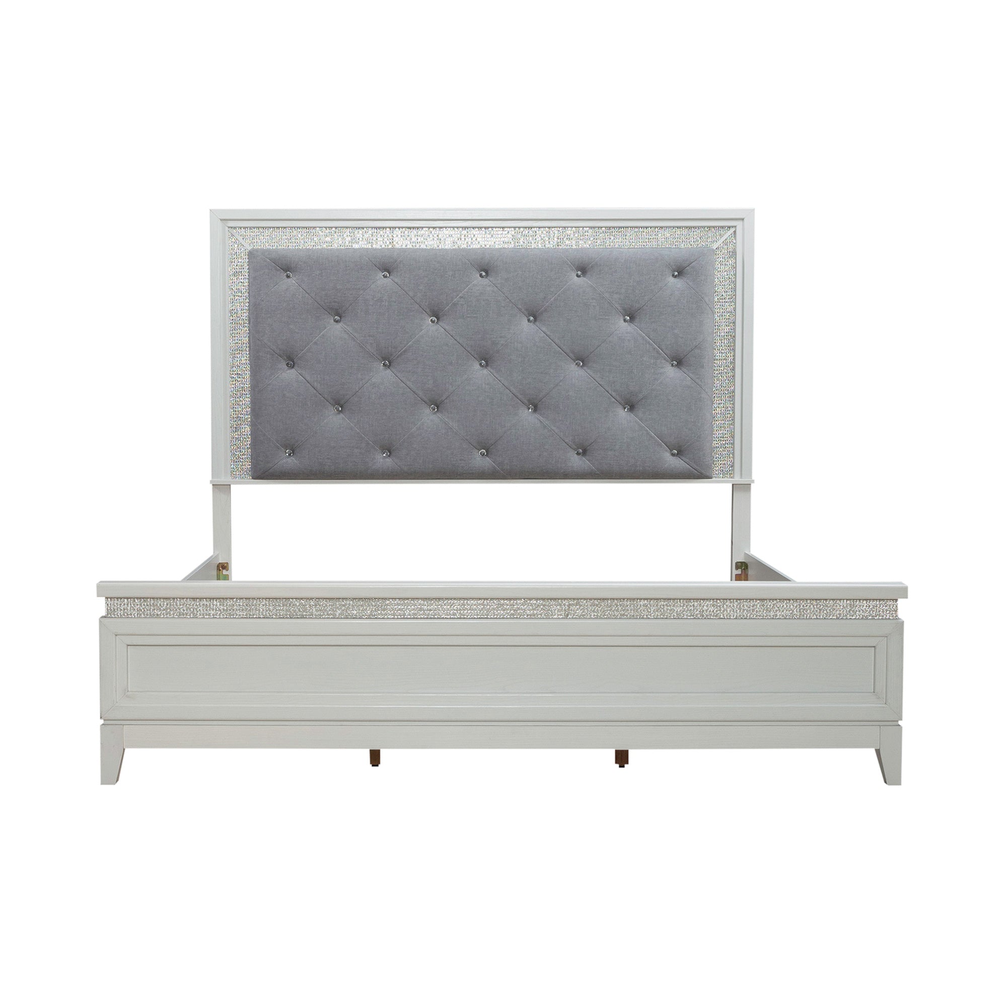 Harlow Upholstered Lighted Bed - Queen Size LED Platform Bed Frame with USB Ports & Storage, Modern Bedroom Furniture for Romantic Ambience & Cozy Nights