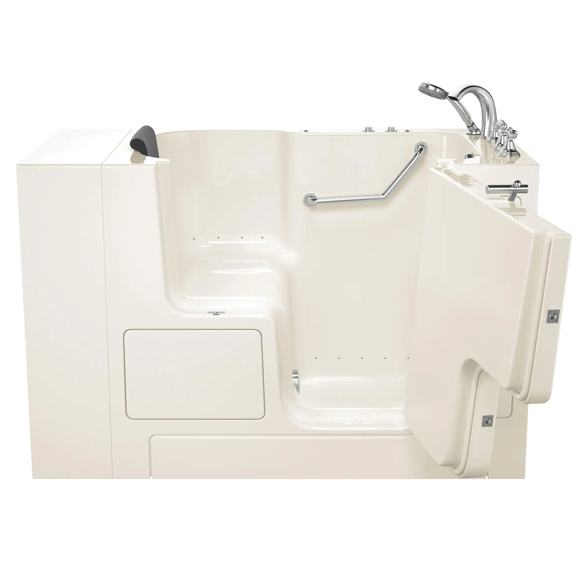 Premium 32 x 52 Inch Walk-in Bathtub with Air Spa System - Right Hand Drain & Faucet - Gelcoat Finish - Ideal for Elderly & Mobility Needs - Relaxing Hydrotherapy at Home