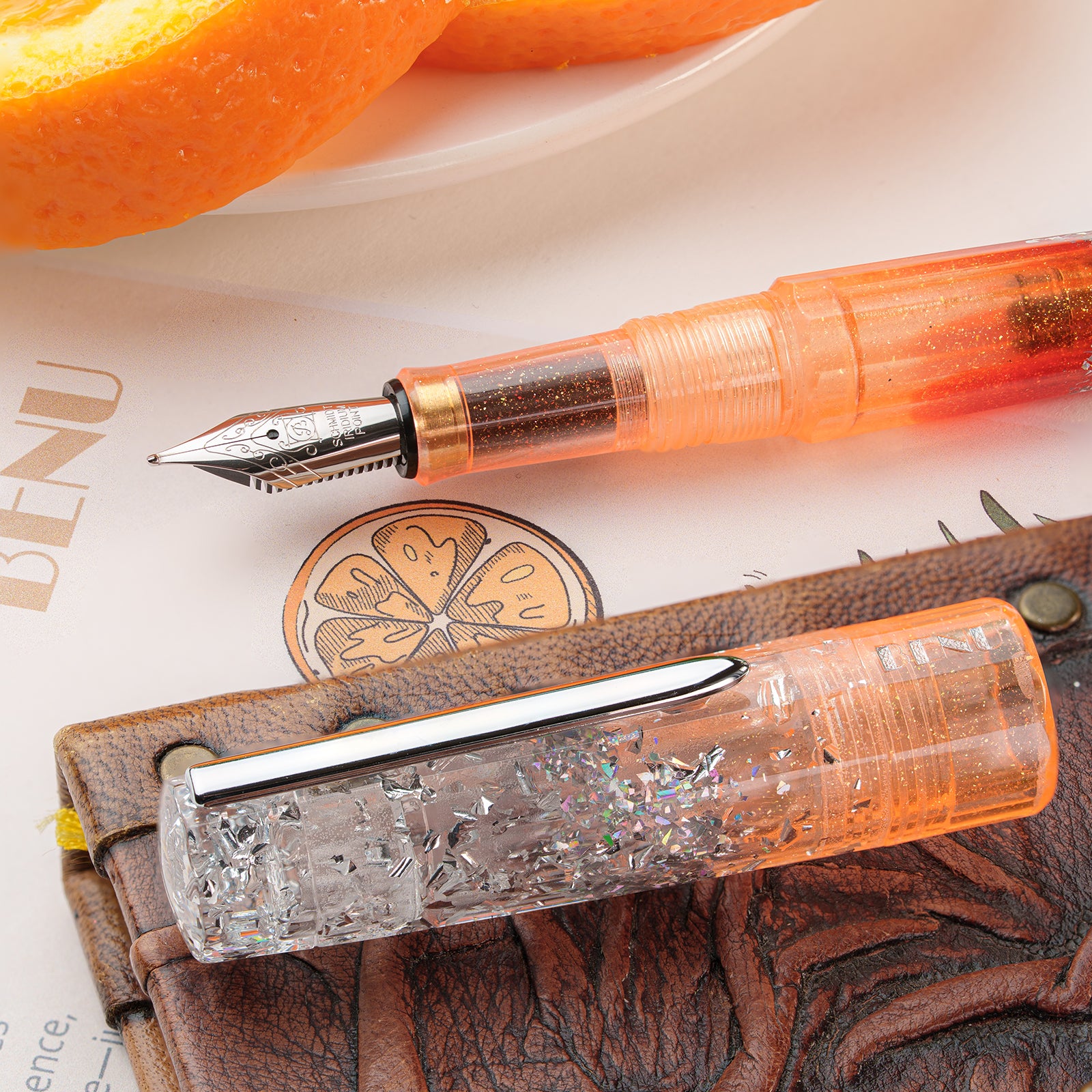 Benu Euphoria Summer Spritz Fountain Pen - LBA Exclusive Luxury Writing Instrument for Elegant Calligraphy & Gifting