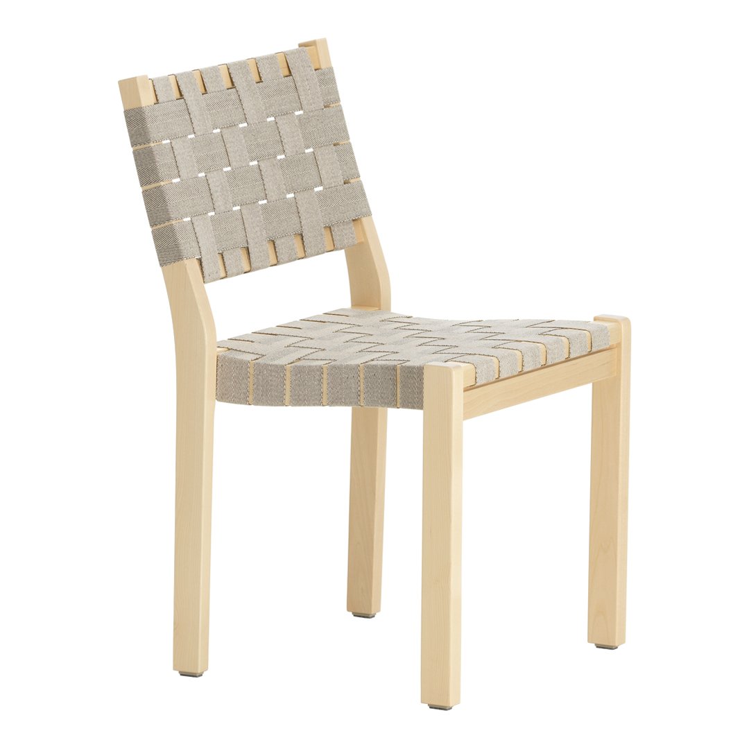 Artek 611 Chair by Alvar Aalto - Mid-Century Modern Wooden Dining Chair for Home, Office & Restaurant Use