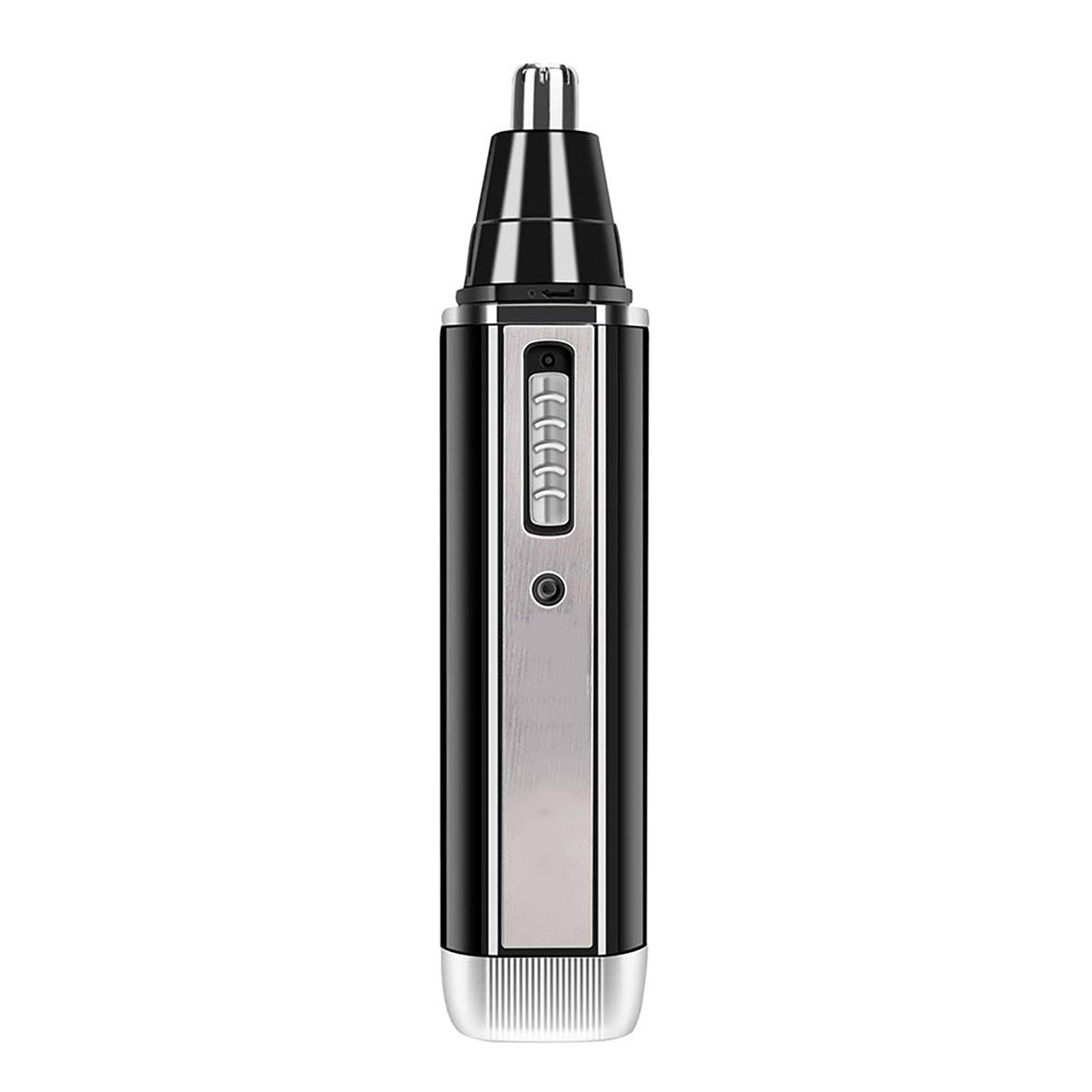 Rechargeable Nose Hair Trimmer for Men & Women - Waterproof Stainless Steel Mini Grooming Trimmer with LED Light | Personal Grooming Kit for Travel, Home & Office Use