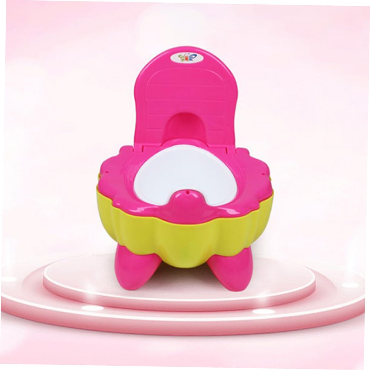 ANDRESLAD Portable Travel Potty for Kids - Foldable Car Seat Toilet with Handle, Lightweight & Compact PP Green Potty - Perfect for Road Trips, Camping & Outdoor Adventures