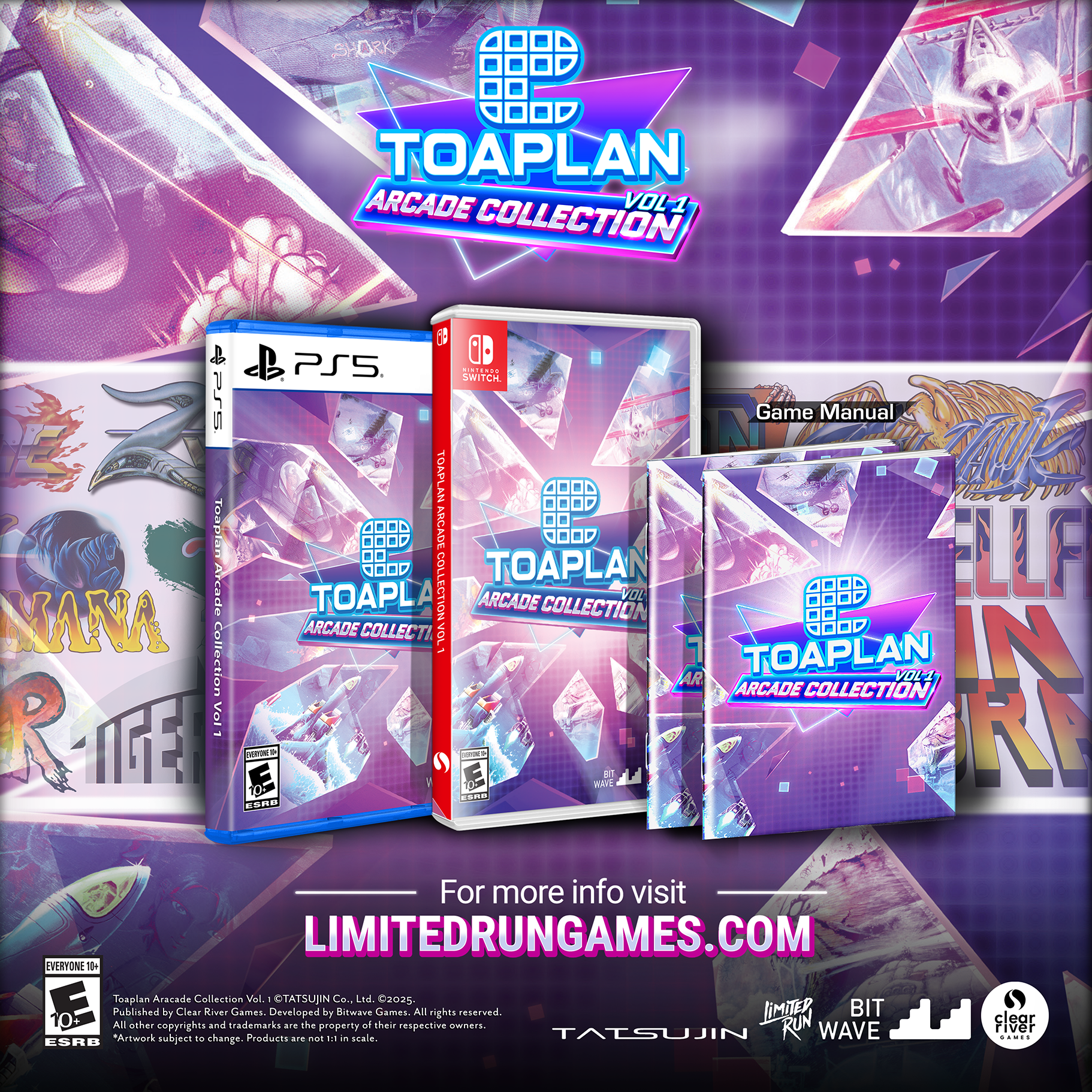 Toaplan Arcade Collection Vol. 1 Standard Edition - Nintendo Switch & PlayStation 5 Game - Classic Retro Arcade Compilation for Gaming Enthusiasts - Perfect for Home Entertainment and Nostalgic Gaming Sessions