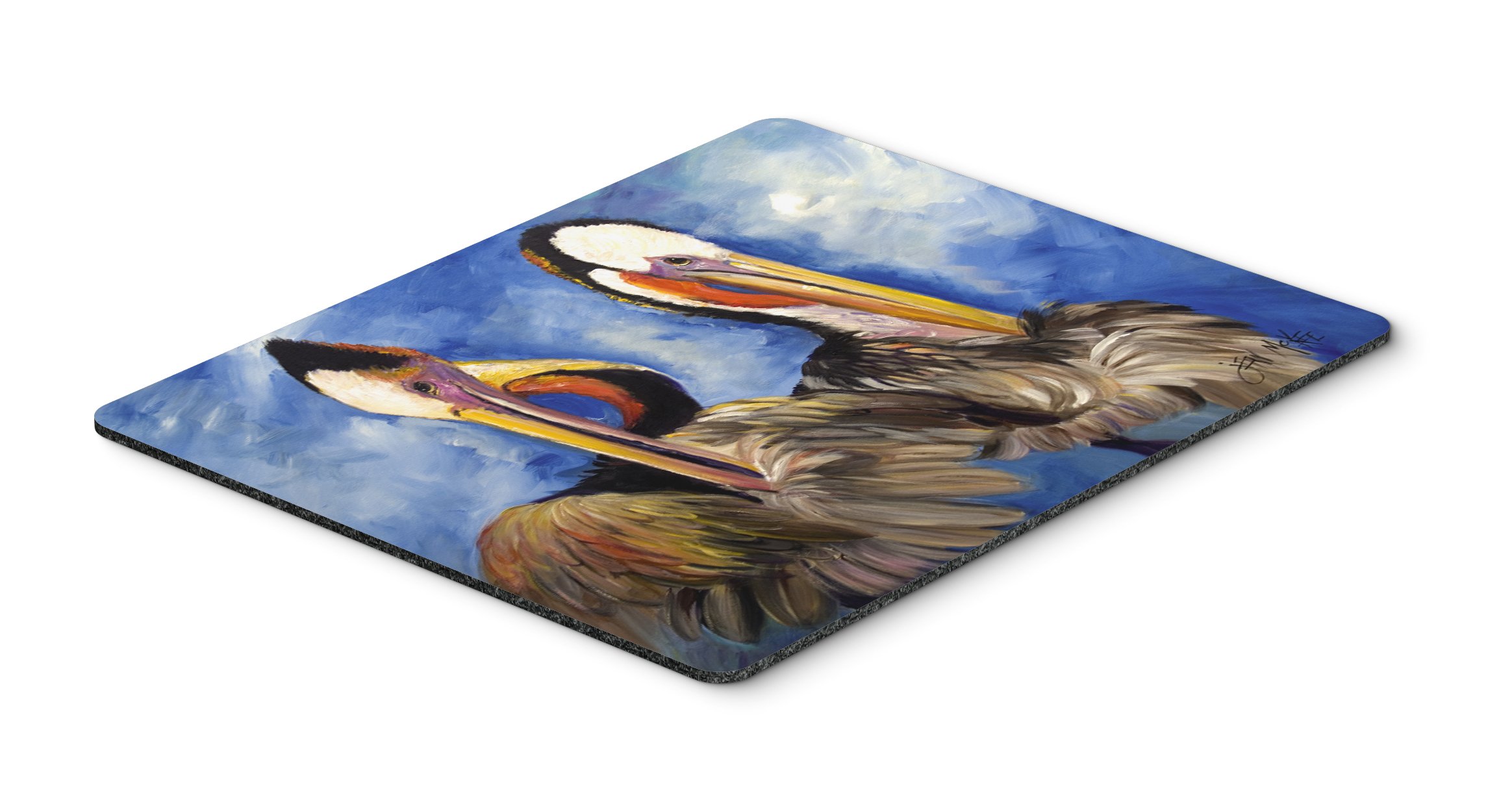 JMK1022MP Pelican Brothers Mouse Pad - Large Washable Non-Slip Desk Mat for Computer, Laptop & Gaming | Perfect for Home Office, Work & School Use | Heat-Resistant Hot Pad & Trivet for Kitchen