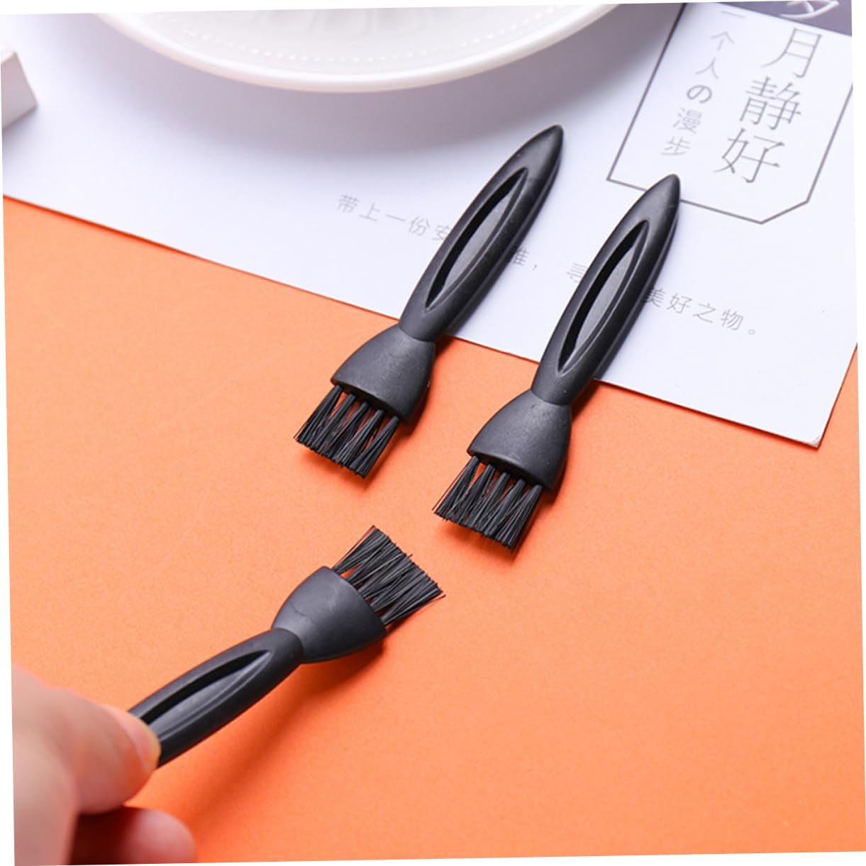 100pcs Electric Razor Cleaning Brush - Black ABS Handheld Shaver Brush for Electric Shavers & Trimmers - Perfect for Grooming, Beard Trimming & Personal Care Accessories