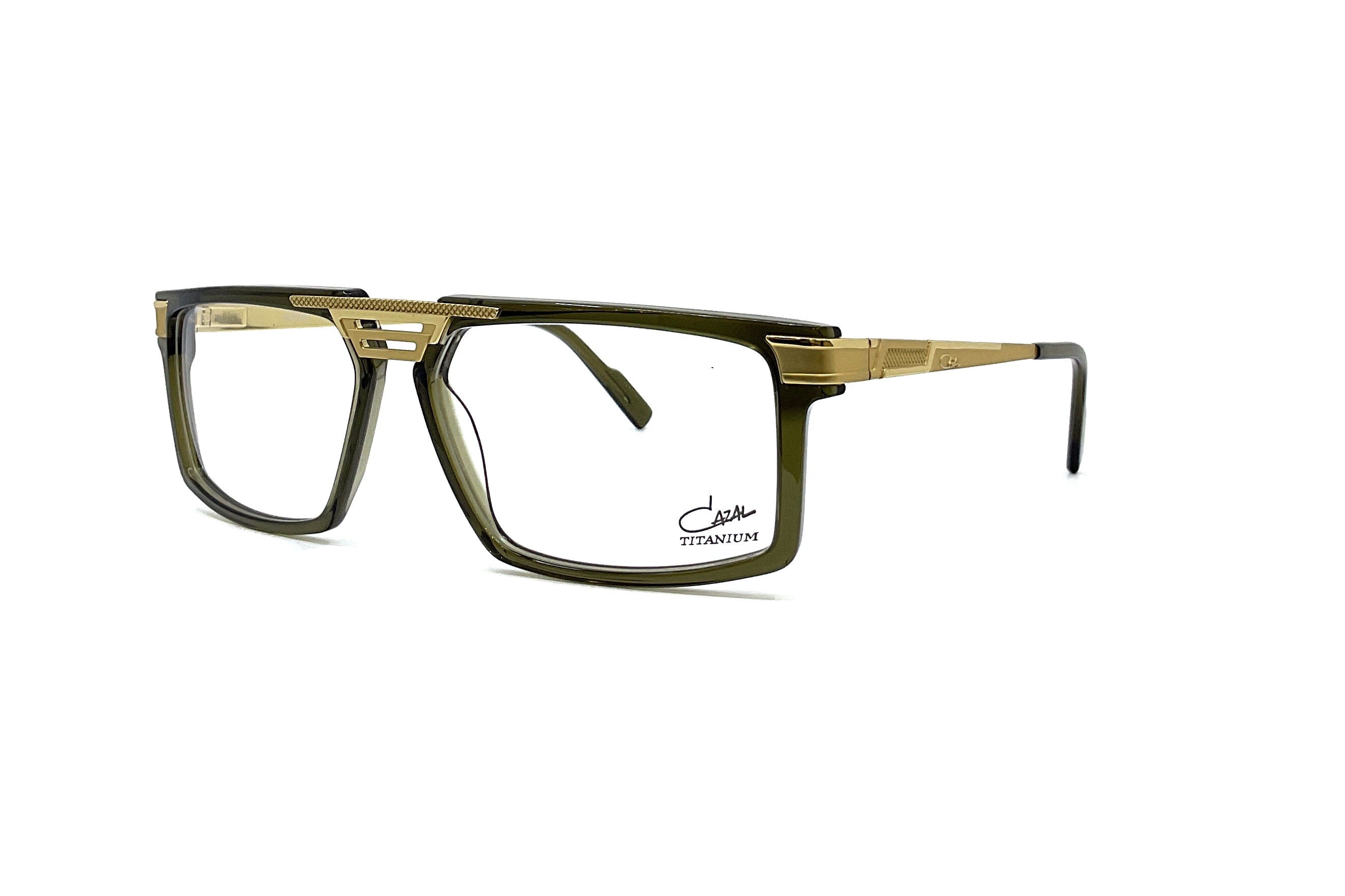 Cazal 6031 Sunglasses - Dark Green & Gold Frame - Retro Style for Men & Women - Perfect for Outdoor Activities & Fashion Statements