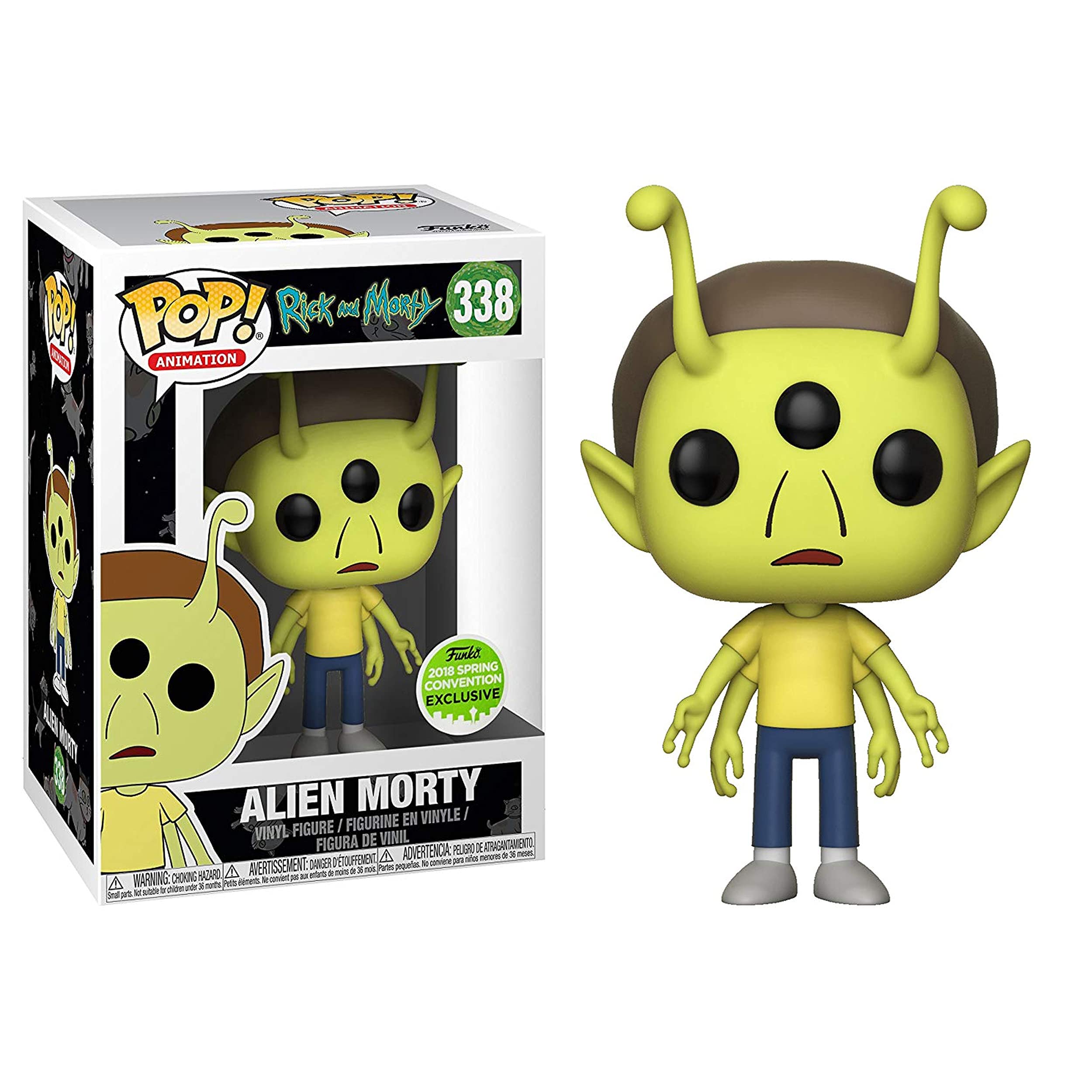 Rick and Morty Alien Morty Action Figure - 2018 Spring Convention Exclusive Collectible - Perfect for Fans, Display & Pop Culture Collections